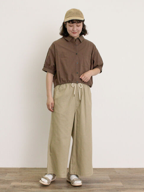 Samansa Mos2「【M/Lサイズ】ツイルストレートパンツ」|その他|