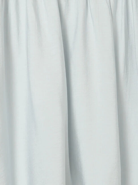 Samansa Mos2 blue「フレアギャザーブラウス」|シャツ・ブラウス|