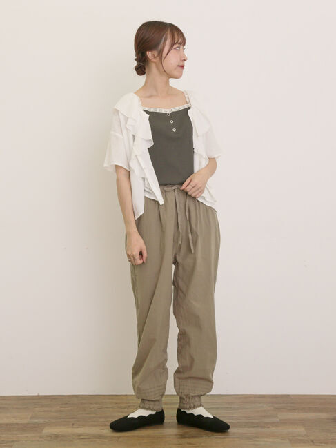 Samansa Mos2「裾レイヤード風レースキャミ」|キャミソール|