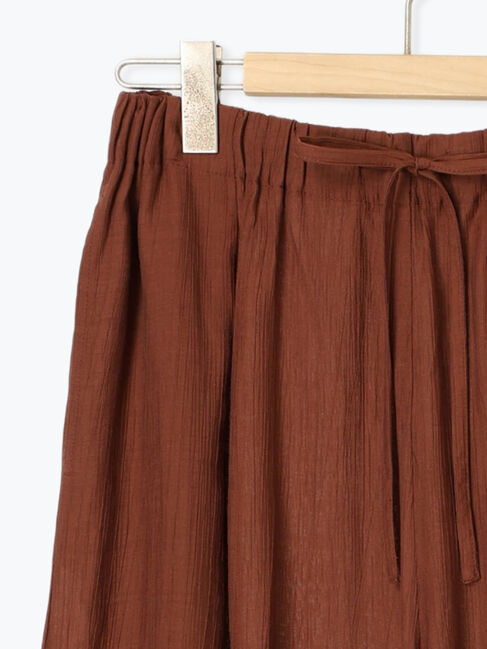 Samansa Mos2 blue「楊柳ガウチョパンツ」|その他|