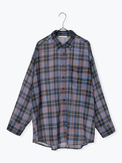 sm2rhythm「シアーチェックシャツ」|シャツ・ブラウス|