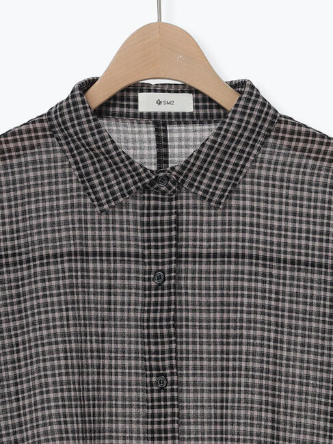 SM2「コットンボイルシアードルマンスリーブチェックシャツ」|シャツ・ブラウス|