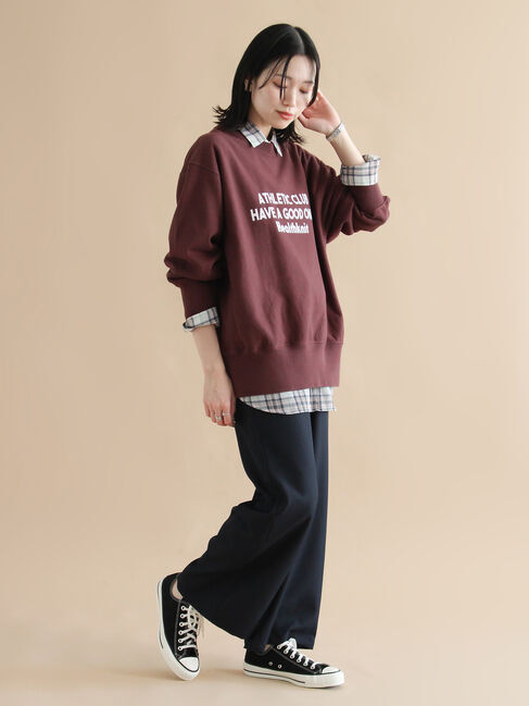 sm2rhythm「【Healthknit】ロゴクルーネックプルオーバー」|Tシャツ・カットソー|