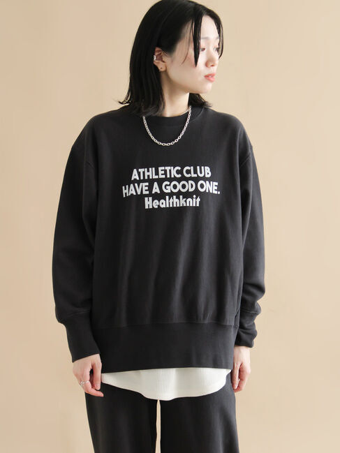 sm2rhythm「【Healthknit】ロゴクルーネックプルオーバー」|Tシャツ・カットソー|