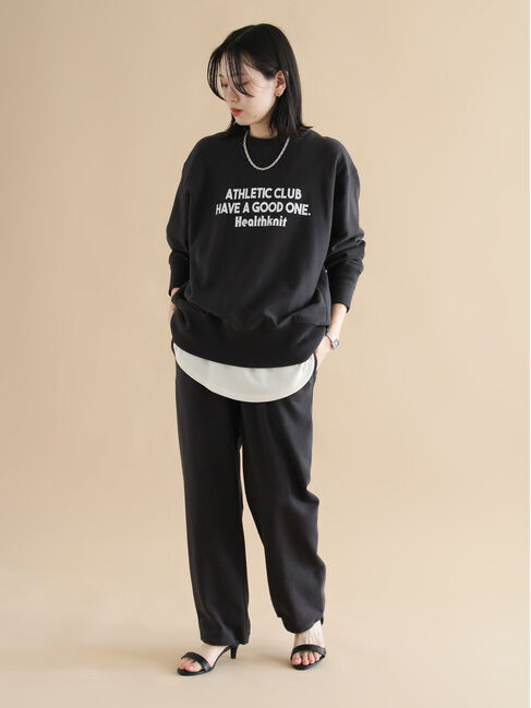 sm2rhythm「【Healthknit】ロゴクルーネックプルオーバー」|Tシャツ・カットソー|