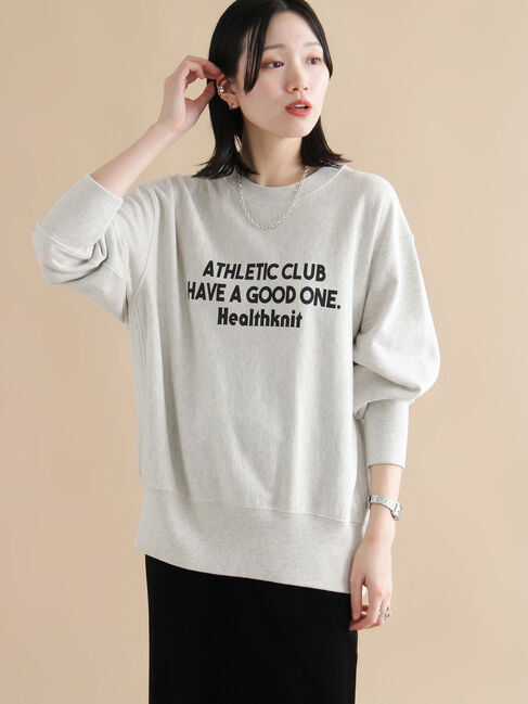 sm2rhythm「【Healthknit】ロゴクルーネックプルオーバー」|Tシャツ・カットソー|