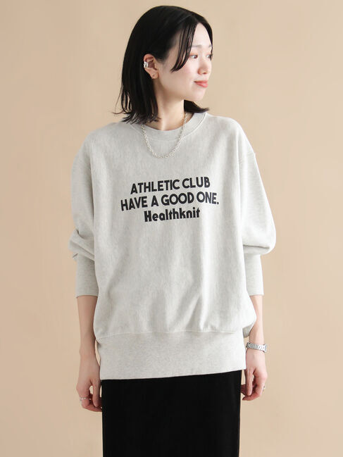 sm2rhythm「【Healthknit】ロゴクルーネックプルオーバー」|Tシャツ・カットソー|