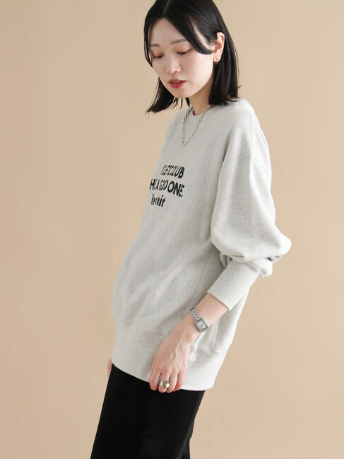 sm2rhythm「【Healthknit】ロゴクルーネックプルオーバー」|Tシャツ・カットソー|