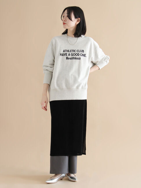 sm2rhythm「【Healthknit】ロゴクルーネックプルオーバー」|Tシャツ・カットソー|