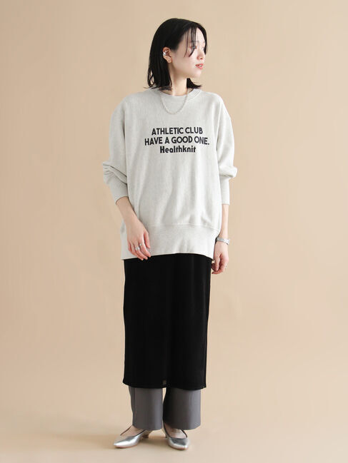 sm2rhythm「【Healthknit】ロゴクルーネックプルオーバー」|Tシャツ・カットソー|