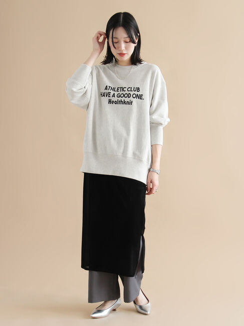 sm2rhythm「【Healthknit】ロゴクルーネックプルオーバー」|Tシャツ・カットソー|