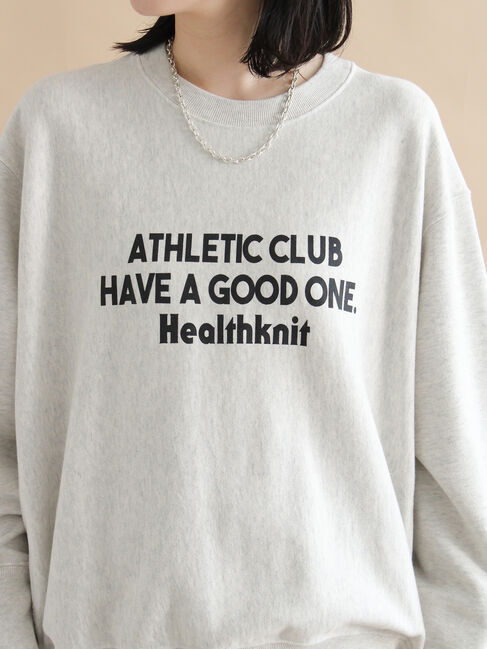 sm2rhythm「【Healthknit】ロゴクルーネックプルオーバー」|Tシャツ・カットソー|