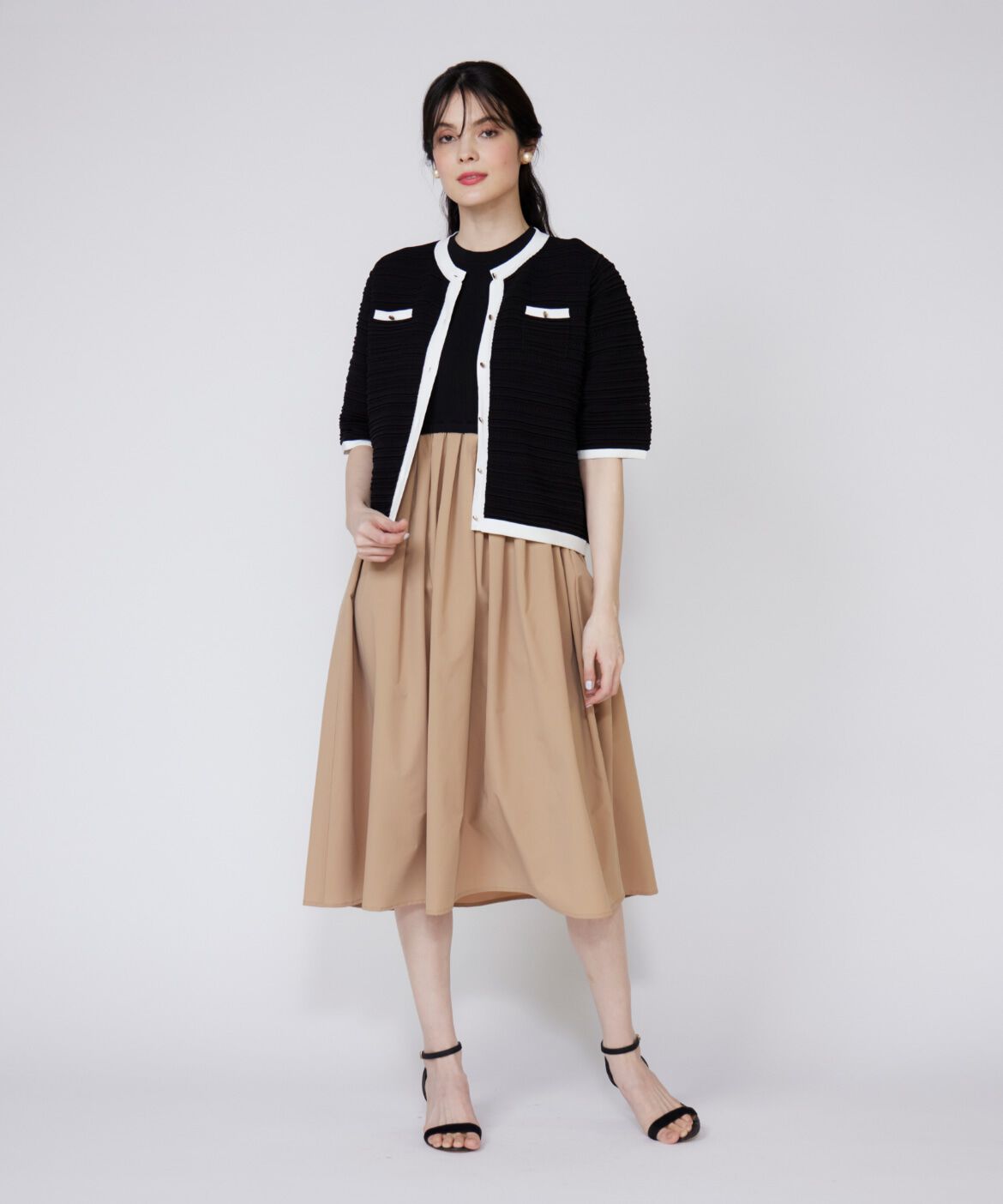 Maglie le cassetto「《WEB限定》リブドッキングワンピース」|その他|