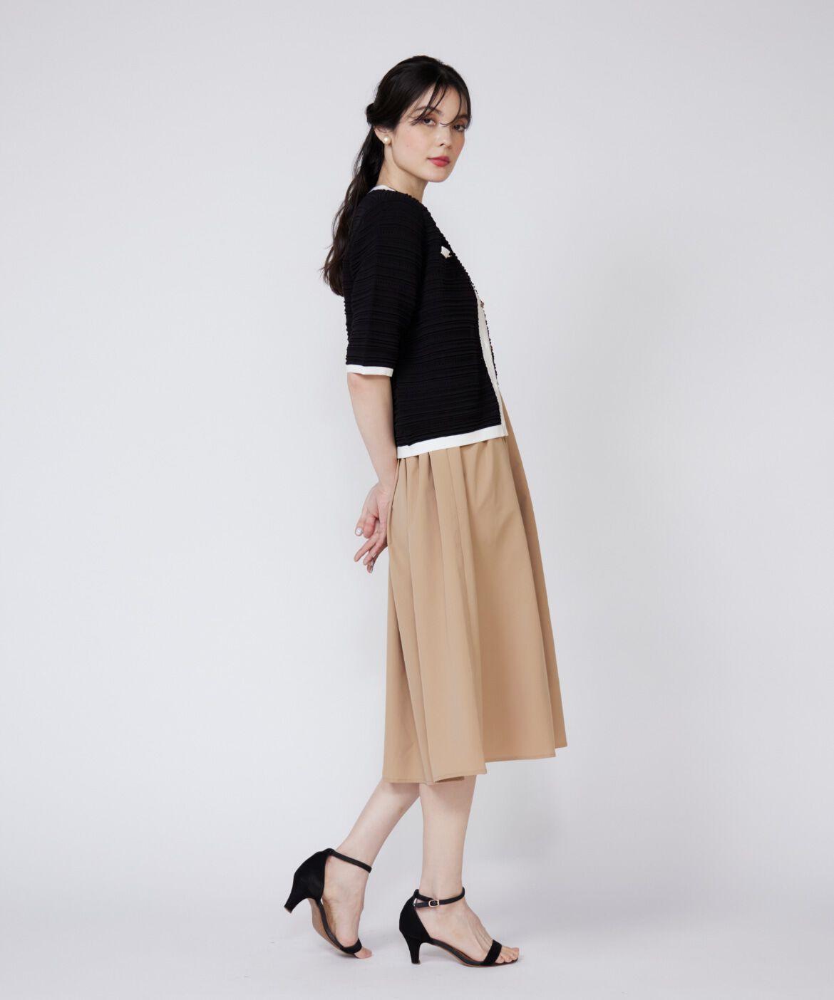 Maglie le cassetto「《WEB限定》リブドッキングワンピース」|その他|