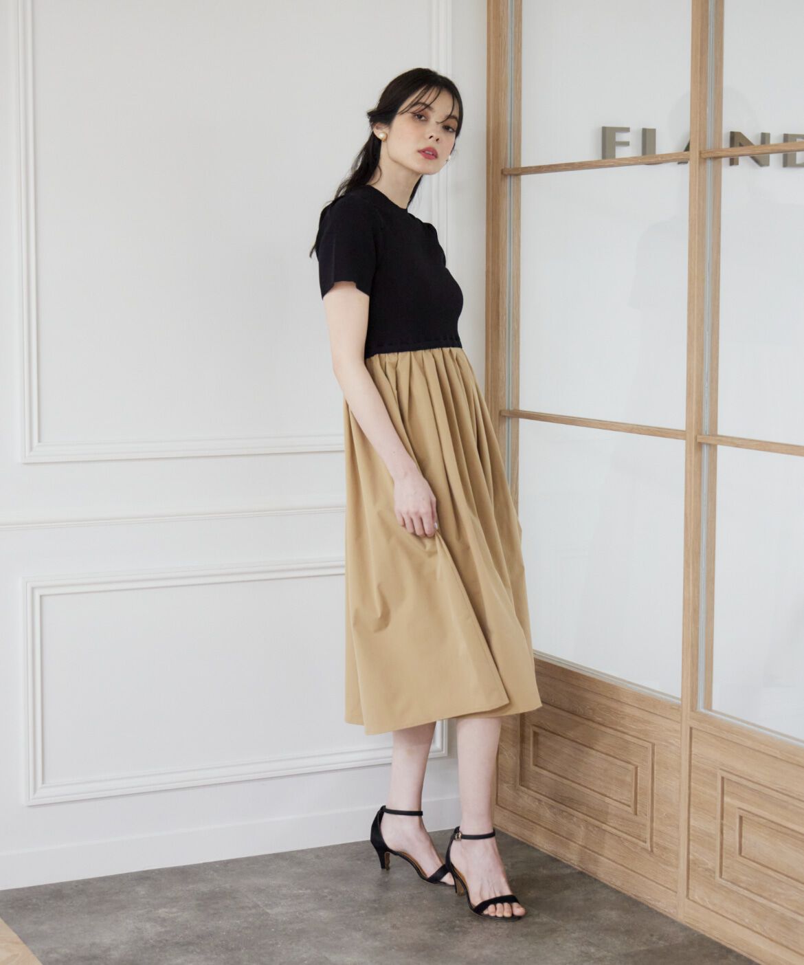 Maglie le cassetto「《WEB限定》リブドッキングワンピース」|その他|