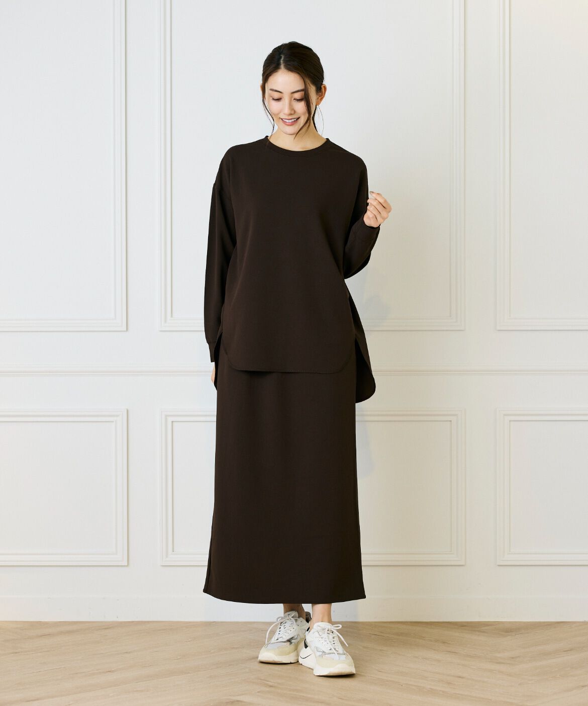 DAY by DAY it&rsquo;s international「ジョーゼットジャージーイージーストレートスカート」|スカート|