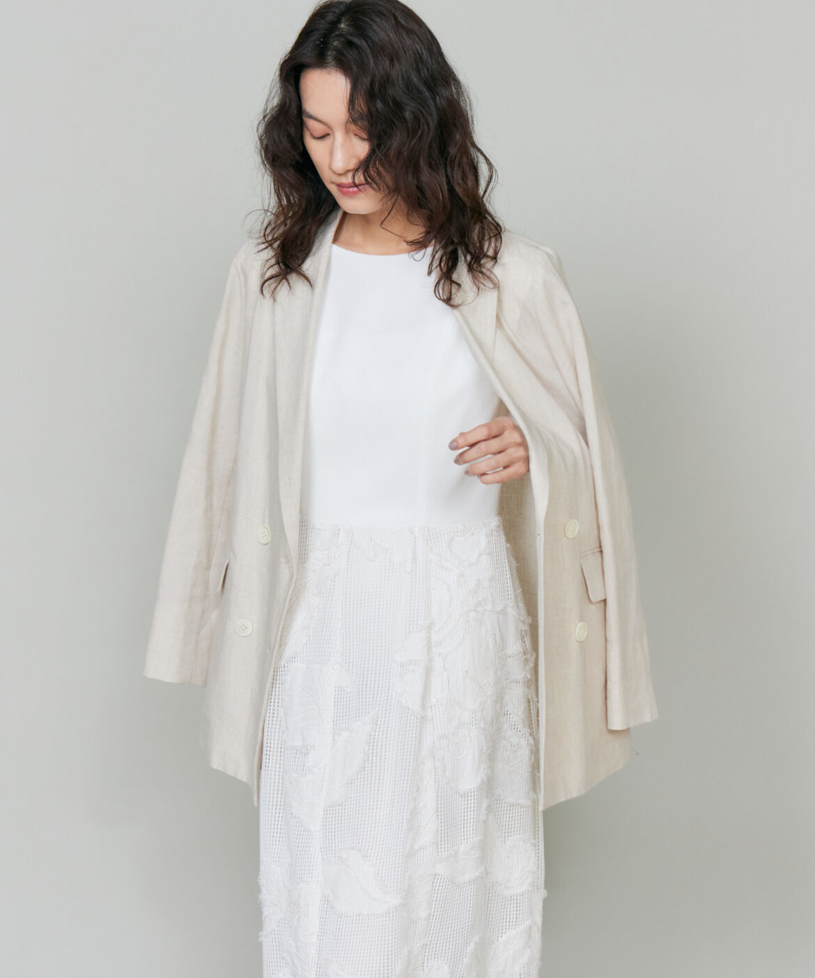 la veille by SUPERIOR CLOSET「異素材ワンピース」|ワンピース|