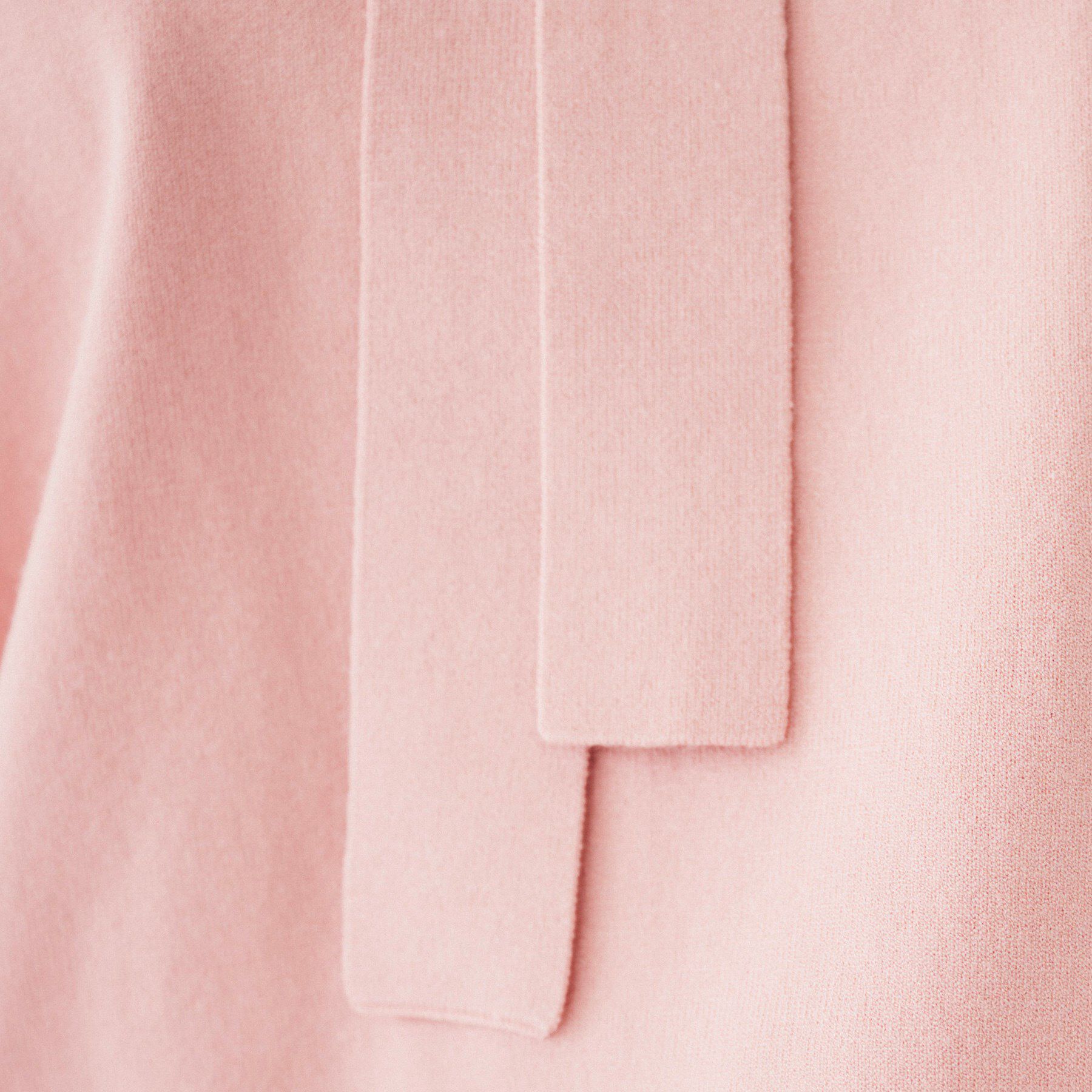 UNTITLED「【アンサンブル可能】ボウタイ 配色プルオーバーニット」|ニット・セーター|