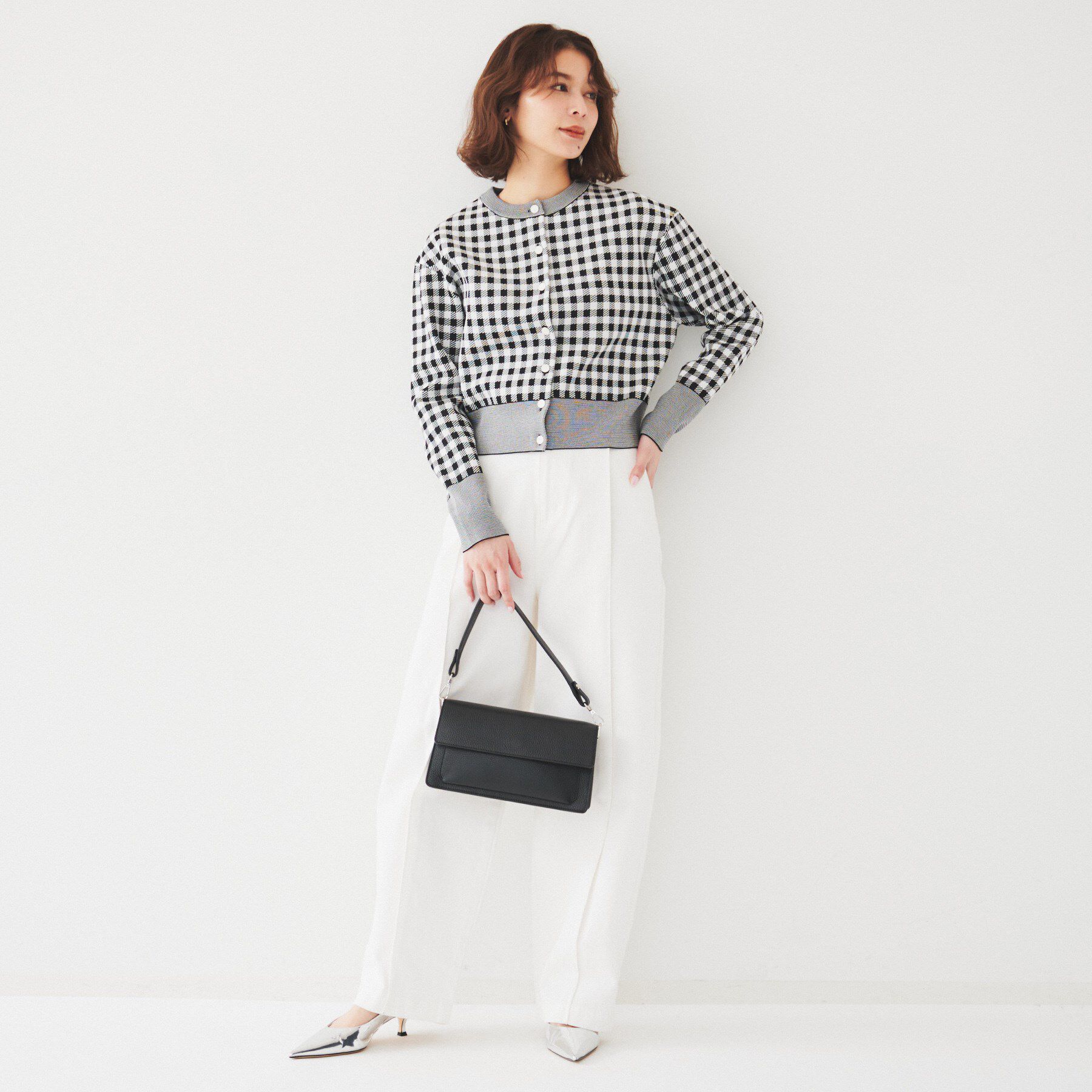 UNTITLED「カーブシルエット ワイドデニム」|デニム|