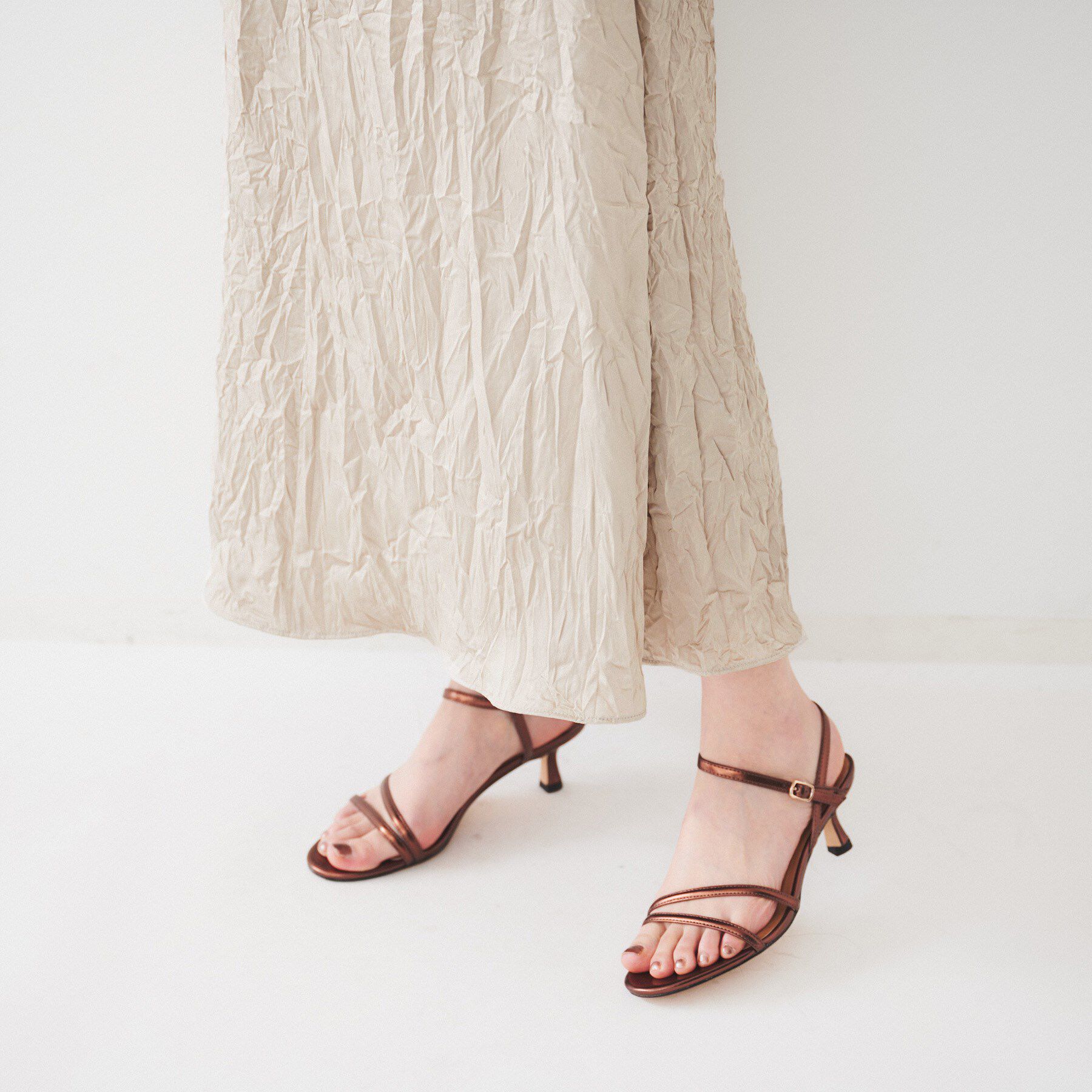 UNTITLED「クラッシュAラインスカート」|スカート|