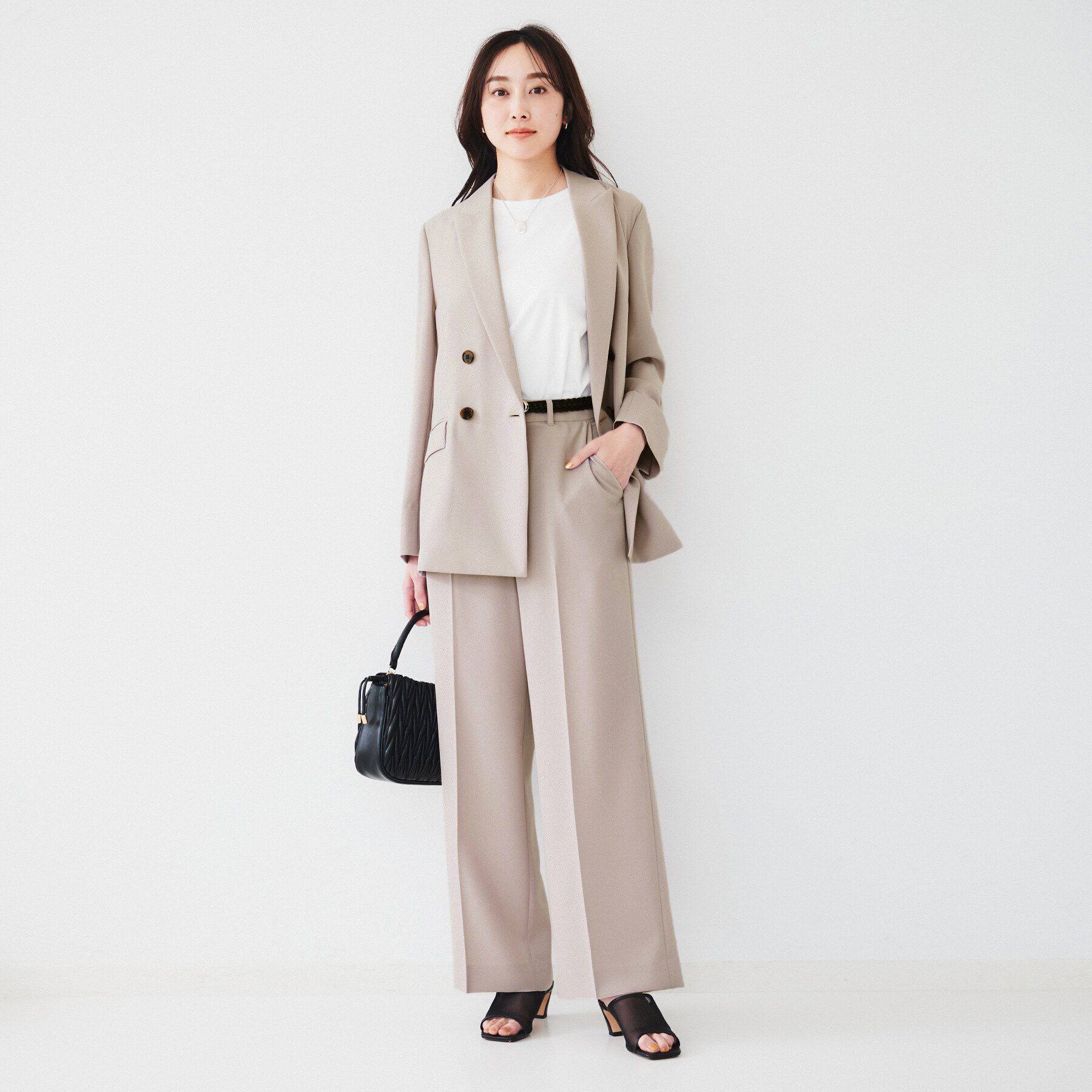 UNTITLED「【接触冷感/UV/セットアップ可能】ライトウェイト ワイドパンツ」|その他|