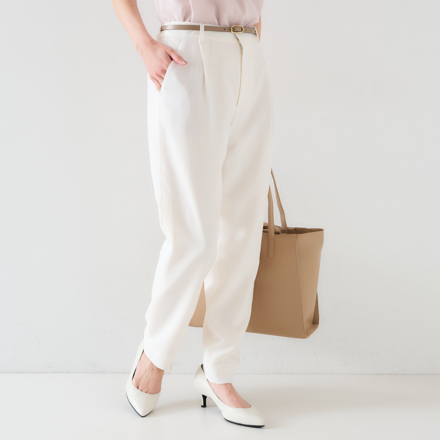 UNTITLED「【オンオフ/ストレッチ】ツイルテーパードパンツ」|その他|