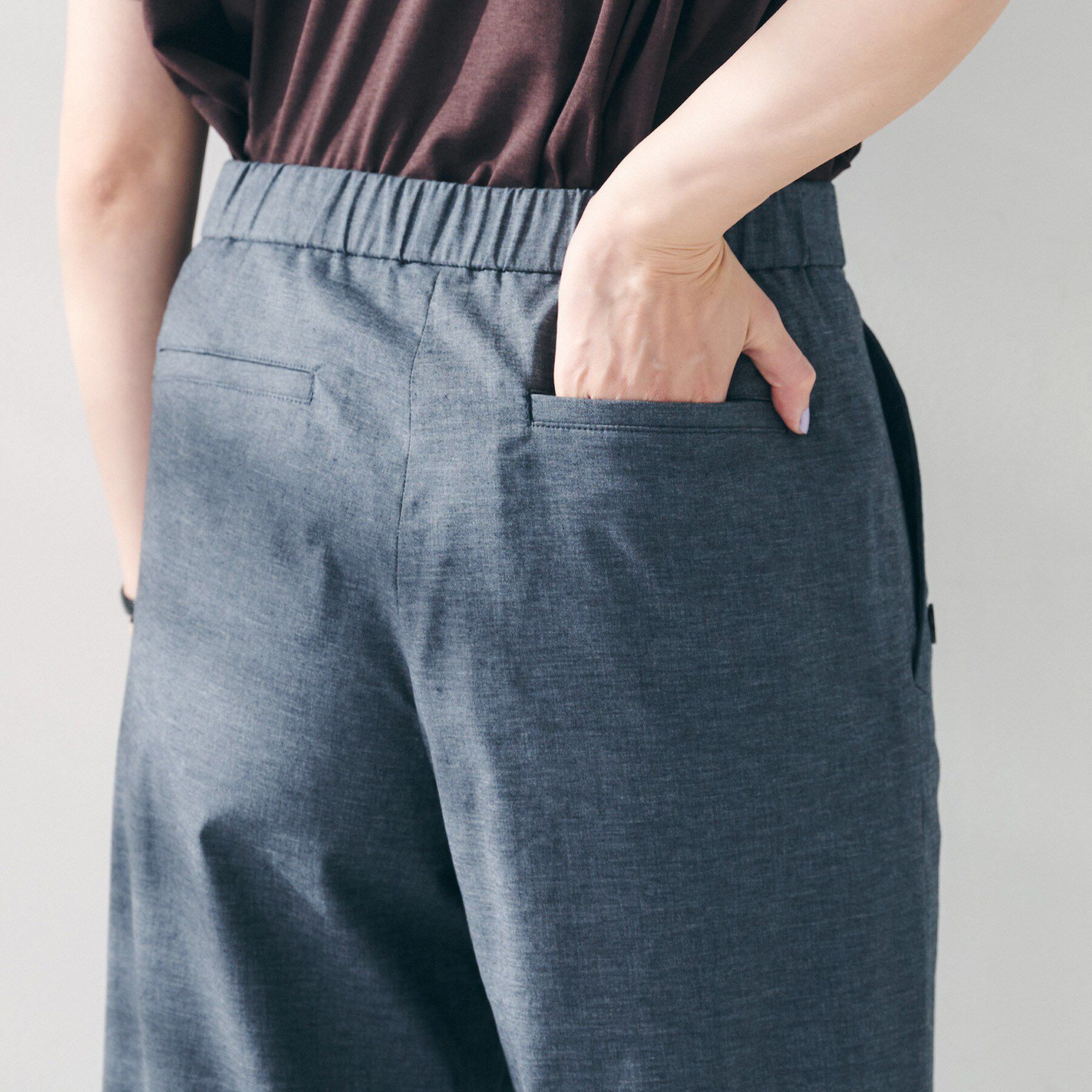 UNTITLED「【ワイド/後ろウエストゴム】ヘンプマリンパンツ」|その他|