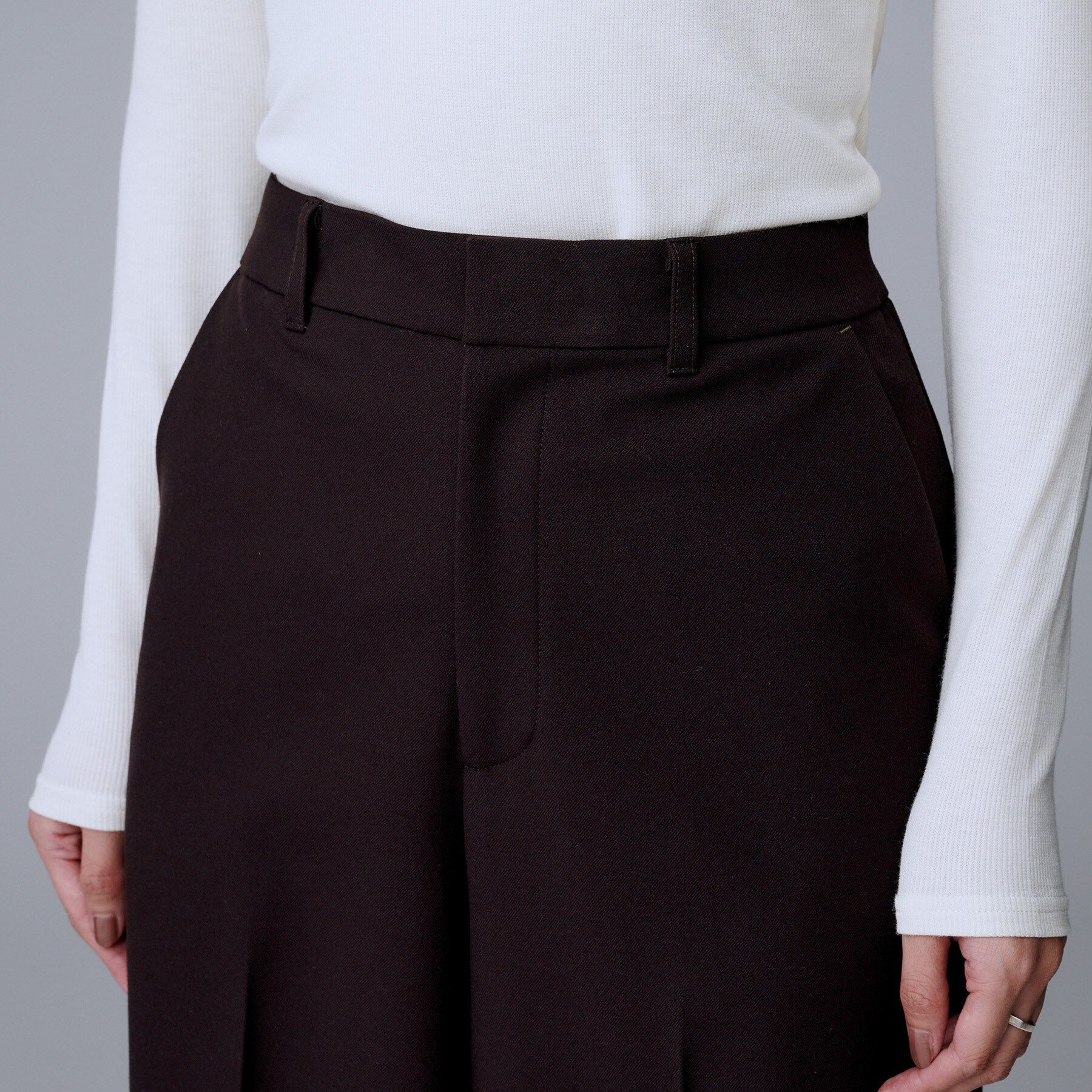 UNTITLED「【あったか素材/ストレッチ性】裏起毛ワイドパンツ」|その他|