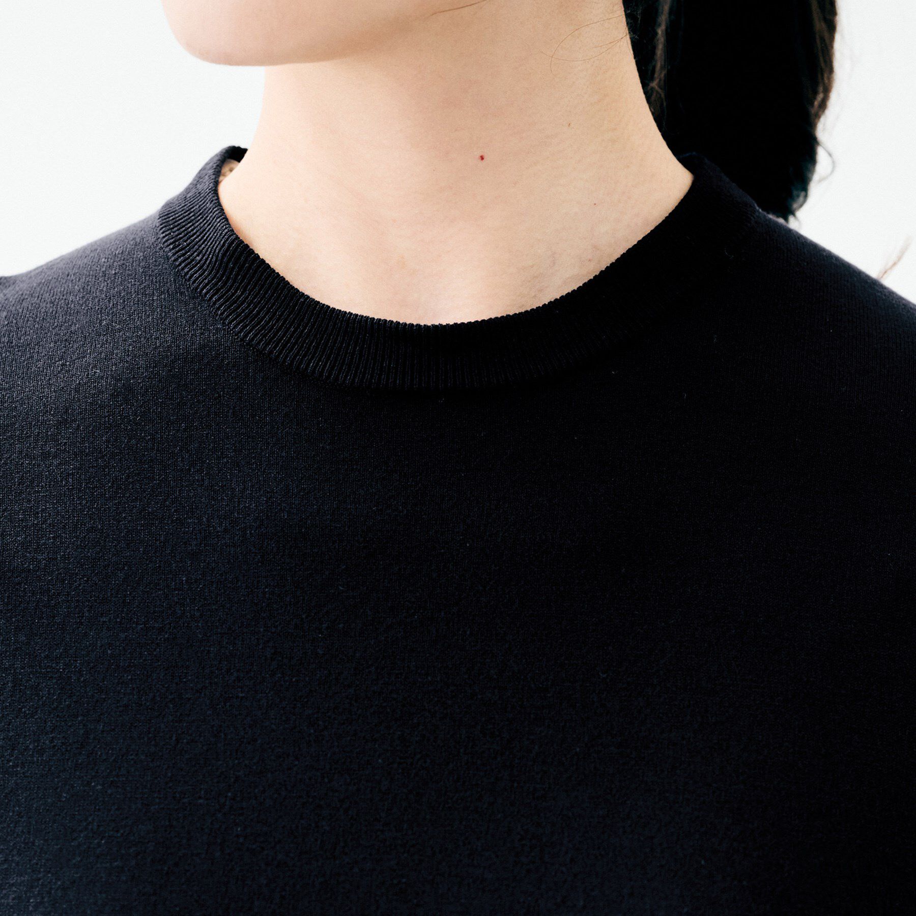 UNTITLED「【洗える/カジュアルフォーマル】2WAYレース襟ニットプルオーバー」|ニット・セーター|