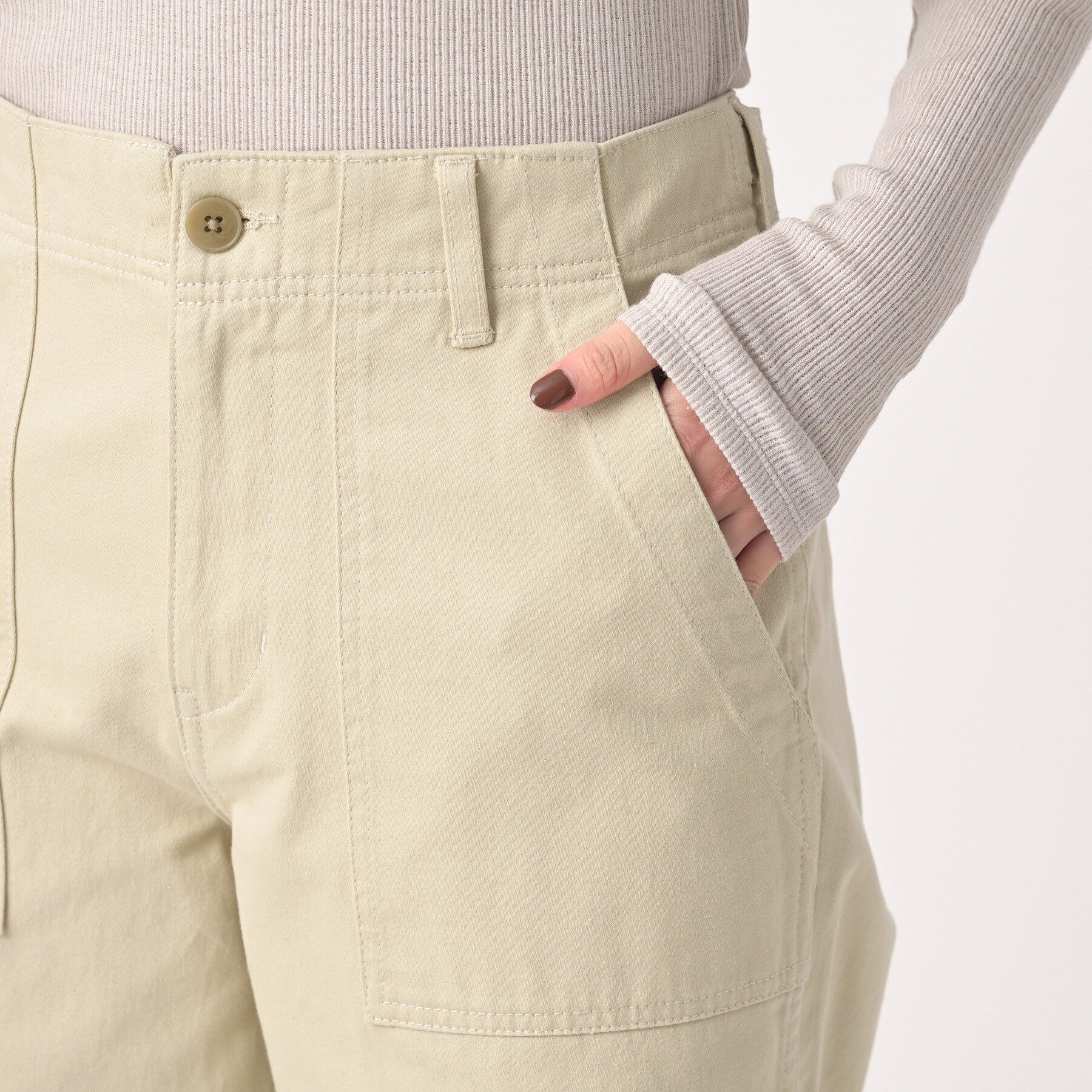 UNTITLED「【コットン100/洗える】サテンベイカーパンツ」|その他|