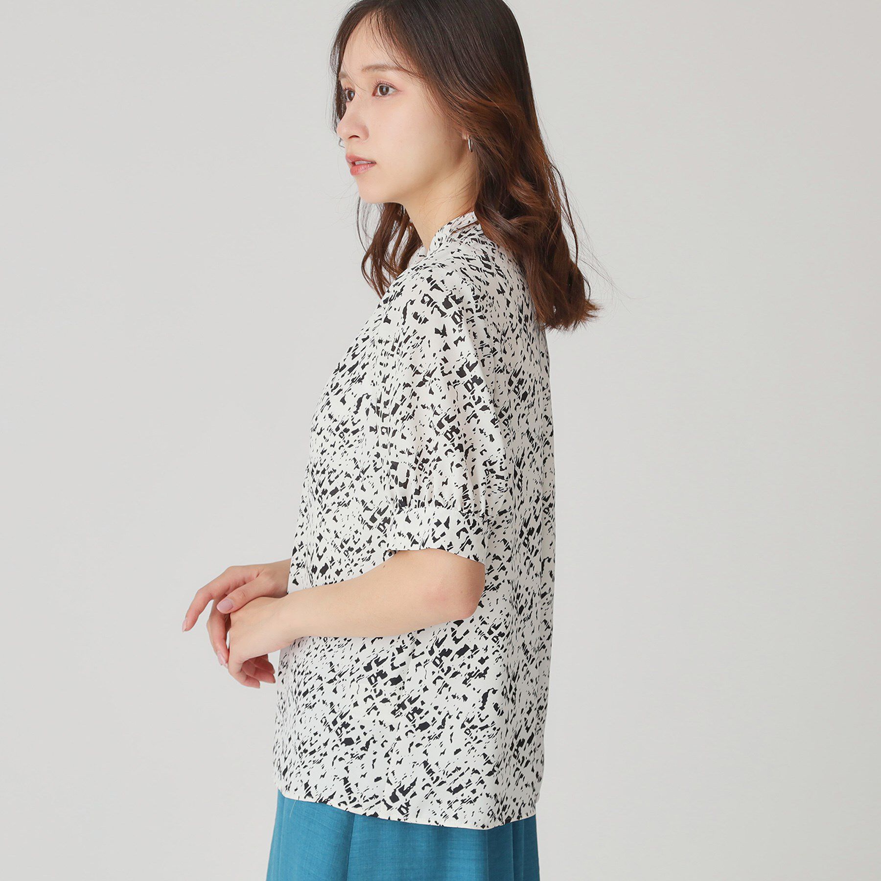 COUP DE CHANCE「【手洗い可／日本製】パフスリーブブラウス」|シャツ・ブラウス|