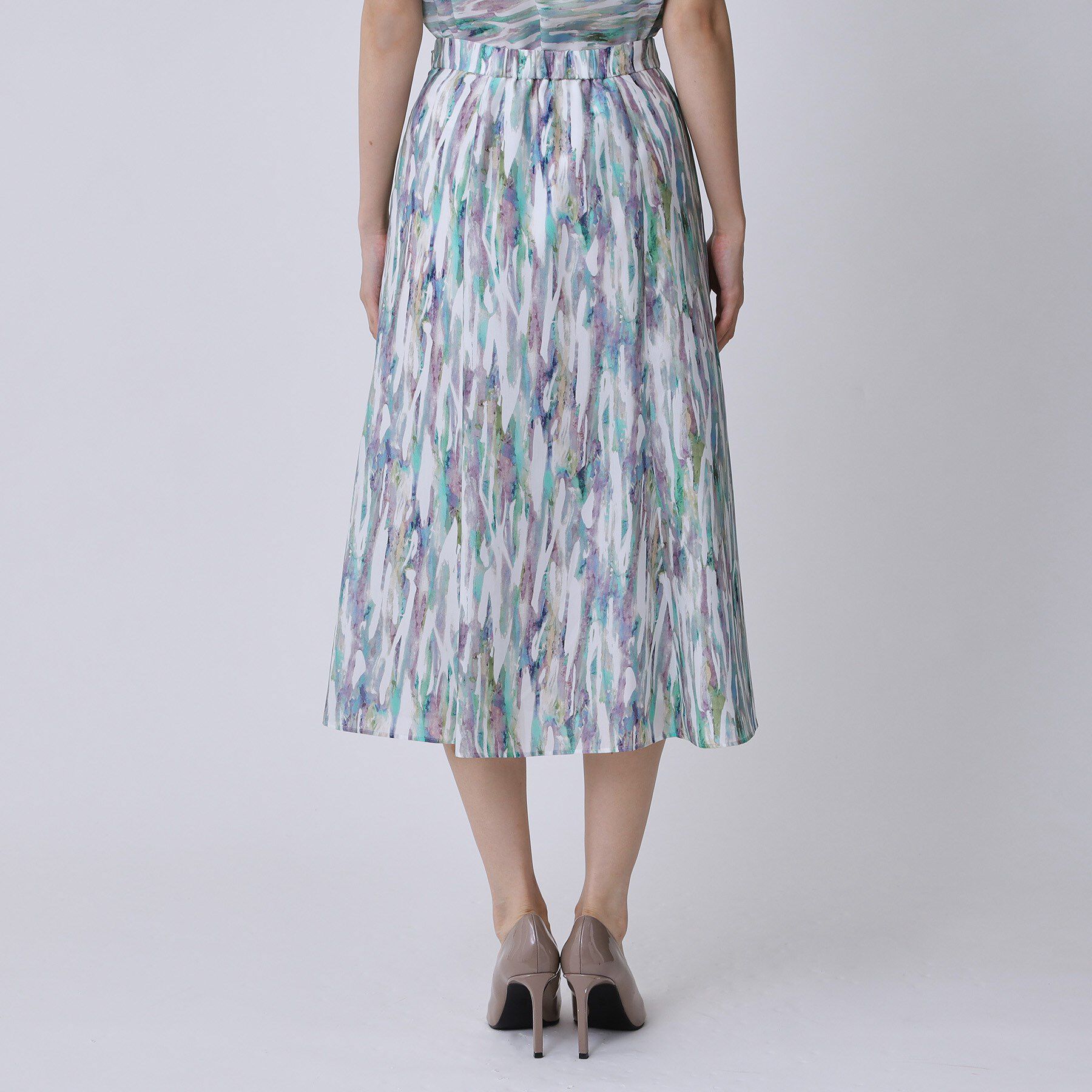 COUP DE CHANCE「【手洗い可／日本製】プリント柄スカート」|スカート|