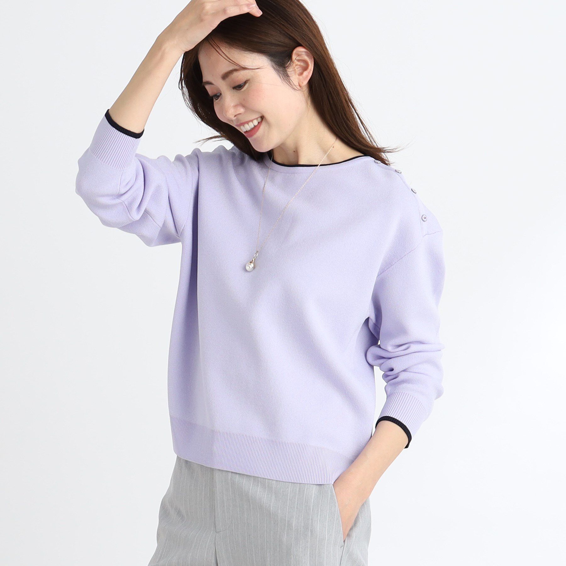 Reflect「【WEB限定カラーあり／セットアップ可】ダブルジャカードニット」|ニット・セーター|