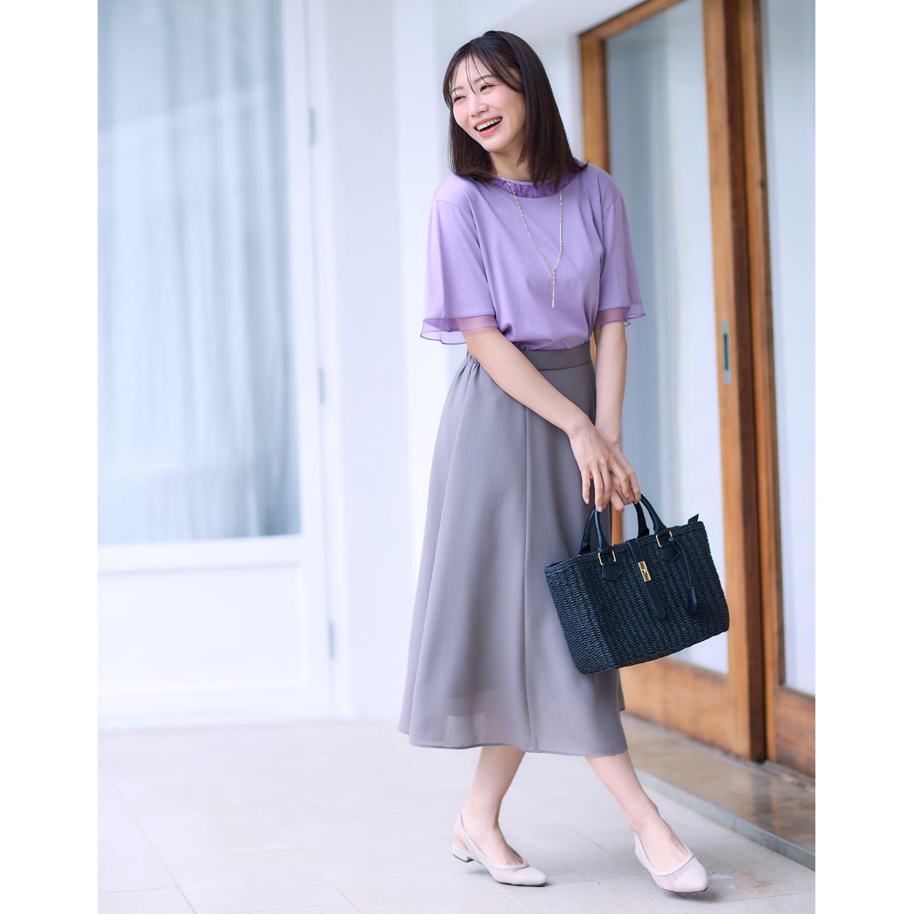 Reflect「【洗える】キレイめジャージプルオーバー」|Tシャツ・カットソー|