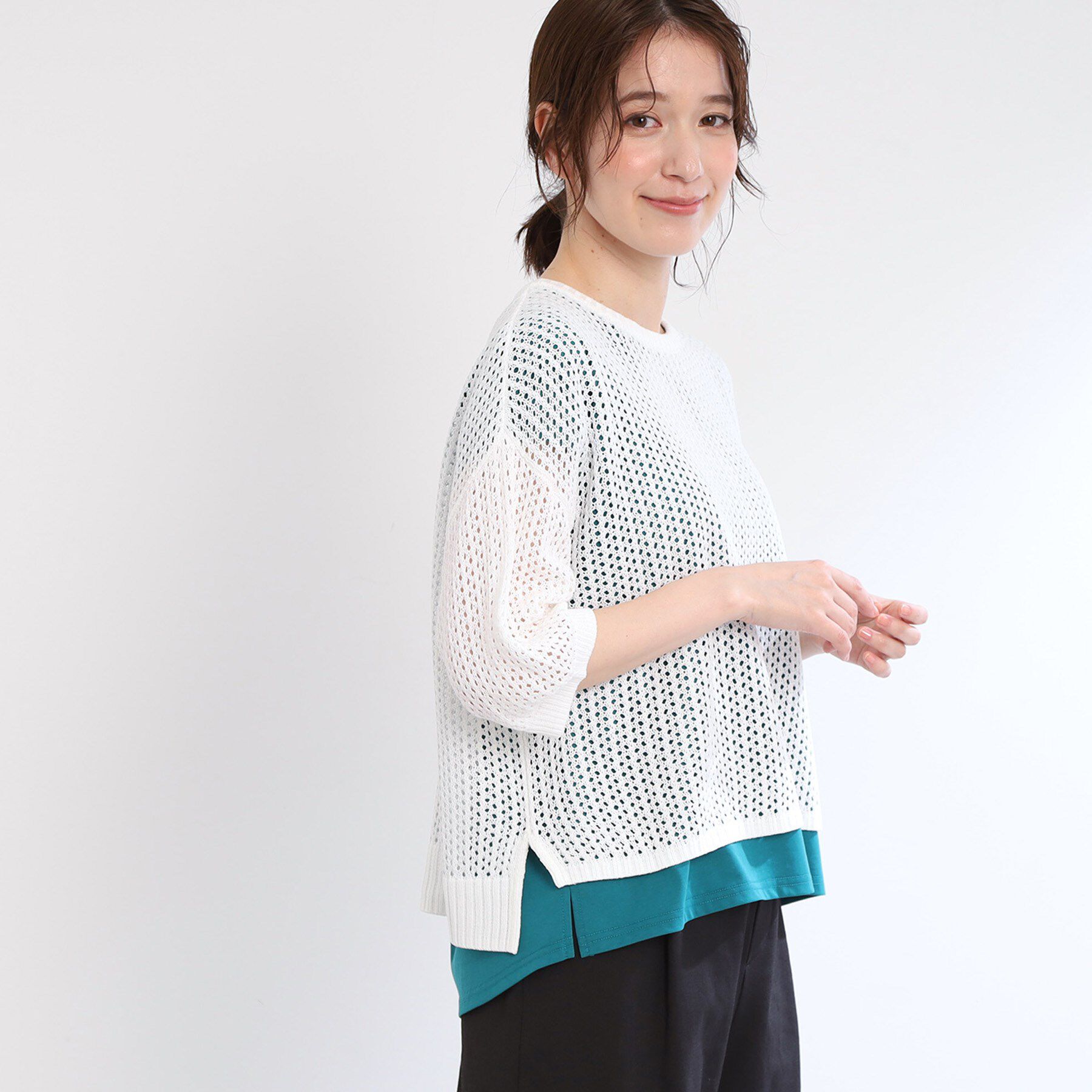 Reflect「【手洗い可】レーシーニット」|ニット・セーター|