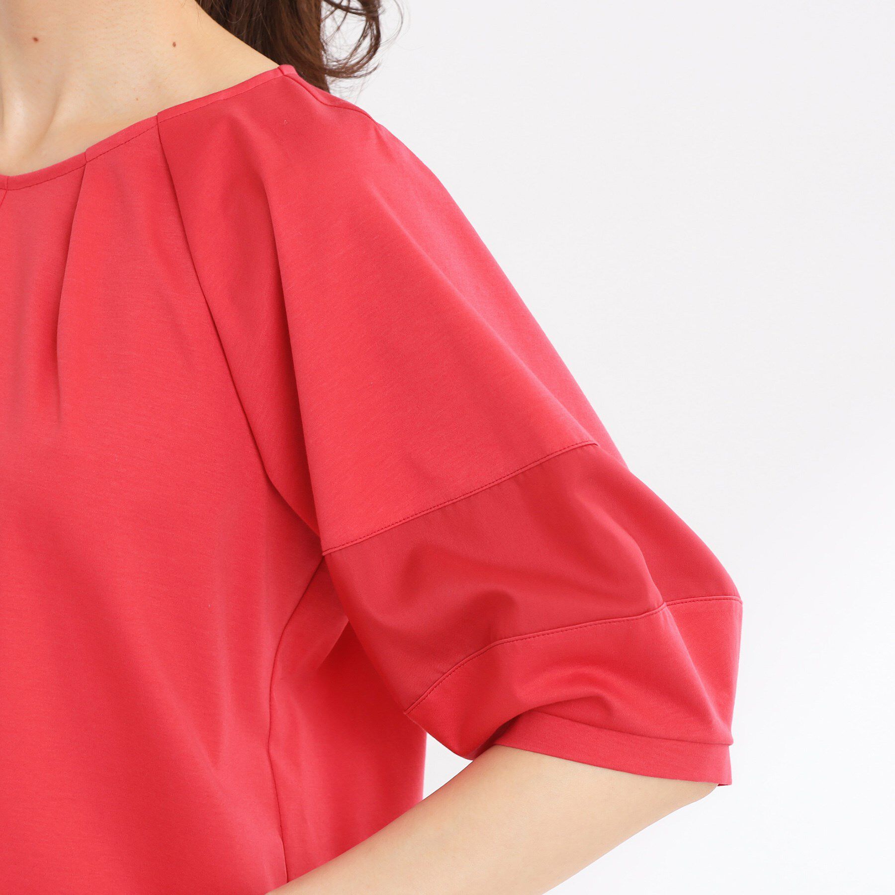 Reflect「【マシンウォッシュ可】キレイめラグランスリーブジャージ」|Tシャツ・カットソー|