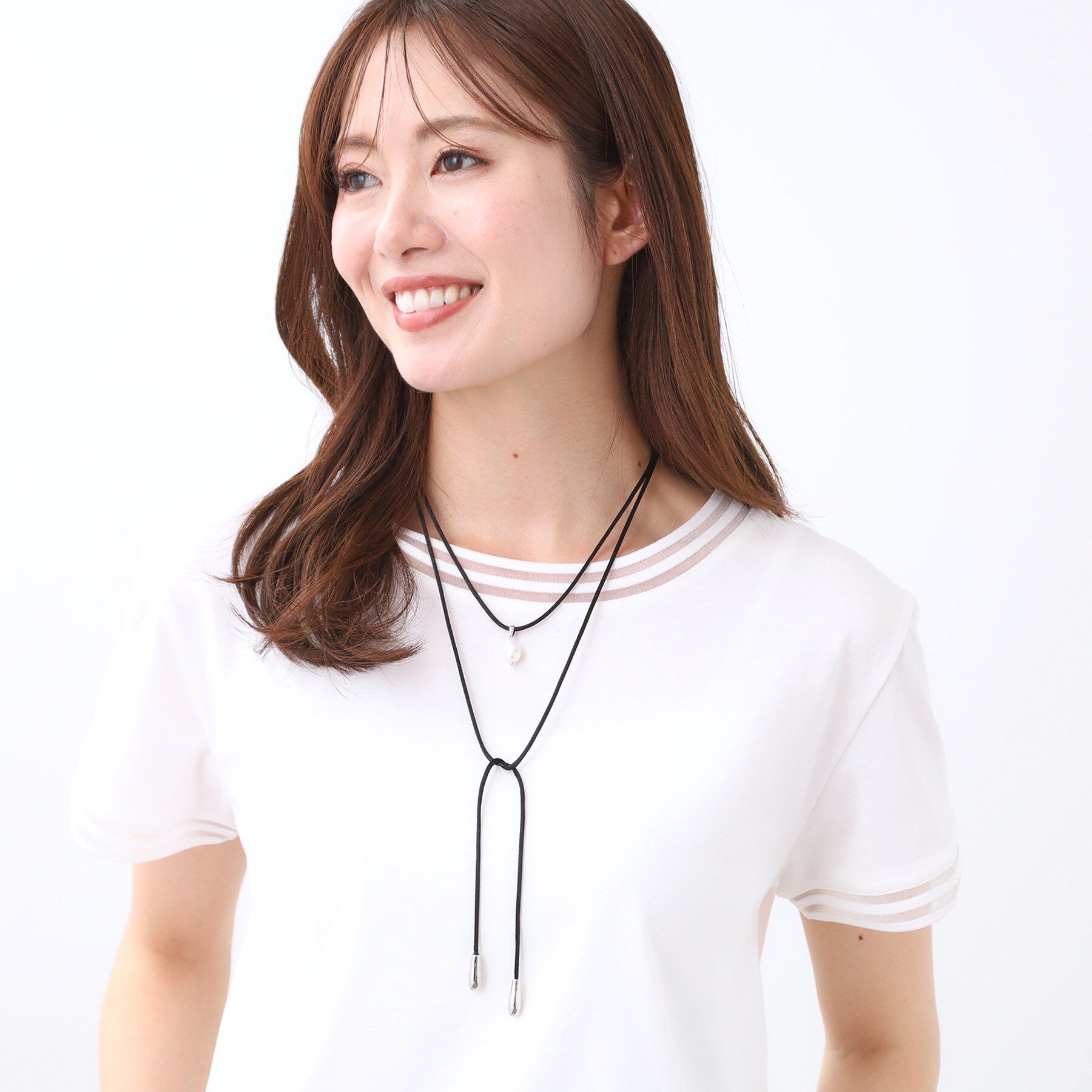 Reflect「【2WAY】2連サテンコードネックレス」|ネックレス|