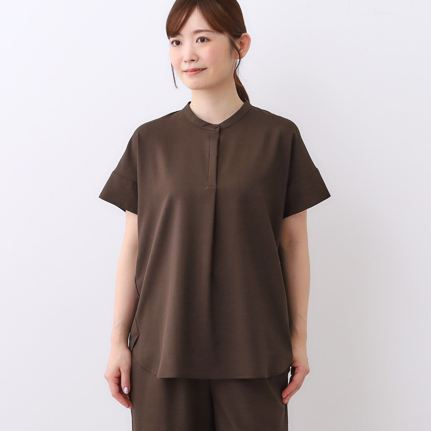 Reflect「【E‐QUALITY／ウエスト総ゴム／セットアップ／単品使いOK◎】ブラウス＋ストレートパンツセット」|スーツ|