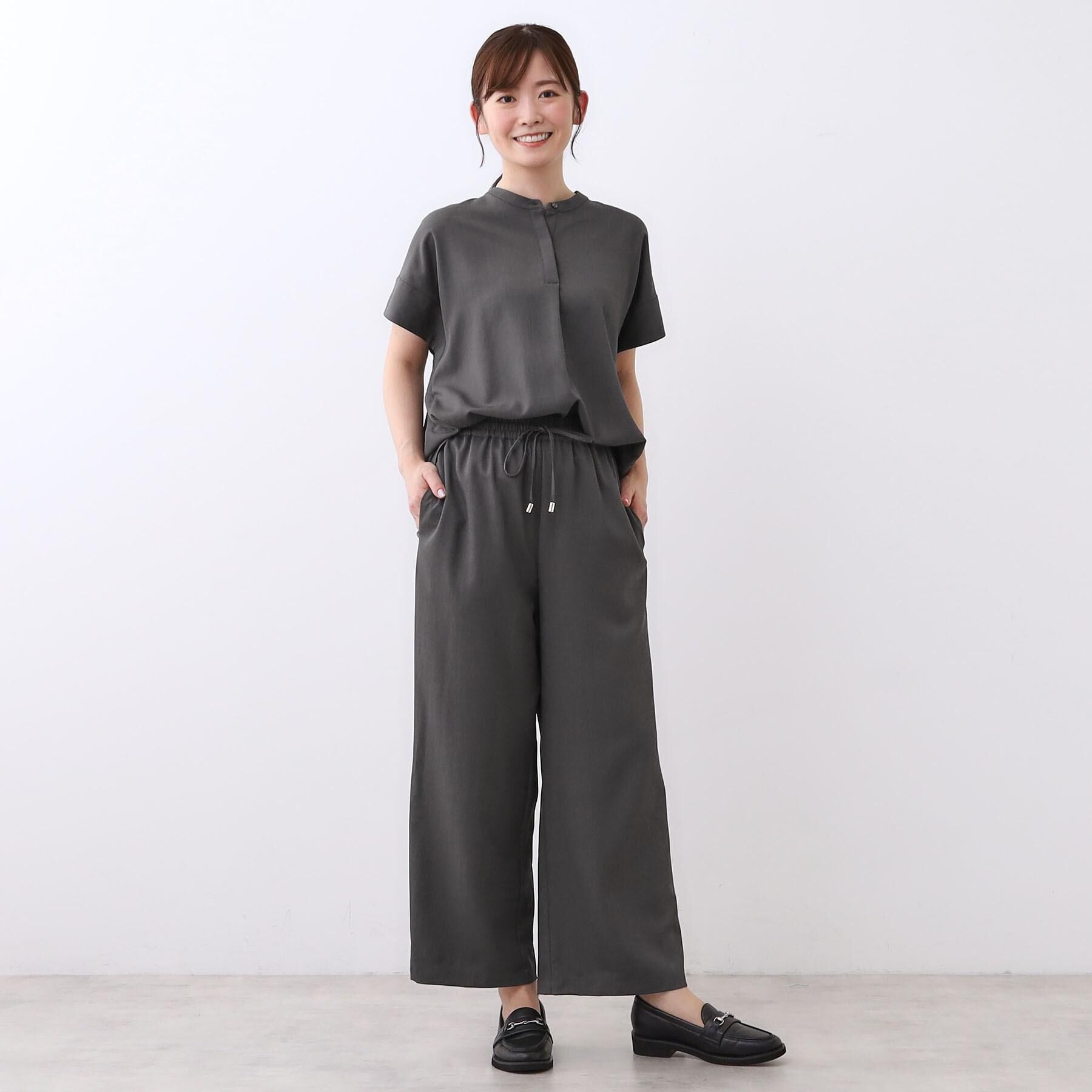 Reflect「【E‐QUALITY／ウエスト総ゴム／セットアップ／単品使いOK◎】ブラウス＋ストレートパンツセット」|スーツ|