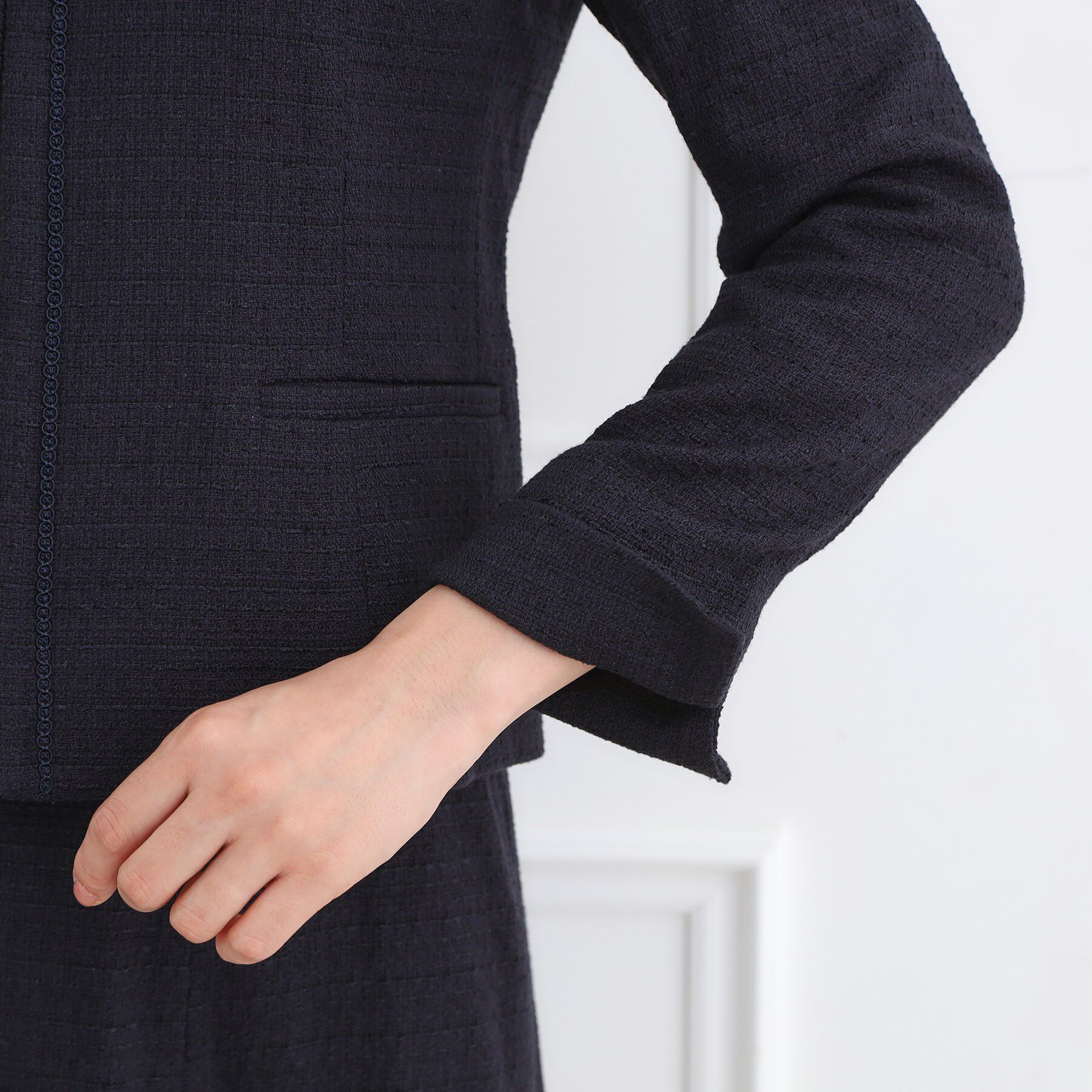 Reflect「【フォーマル／入卒／セットアップ可】ツイードジャケット」|ノーカラージャケット|