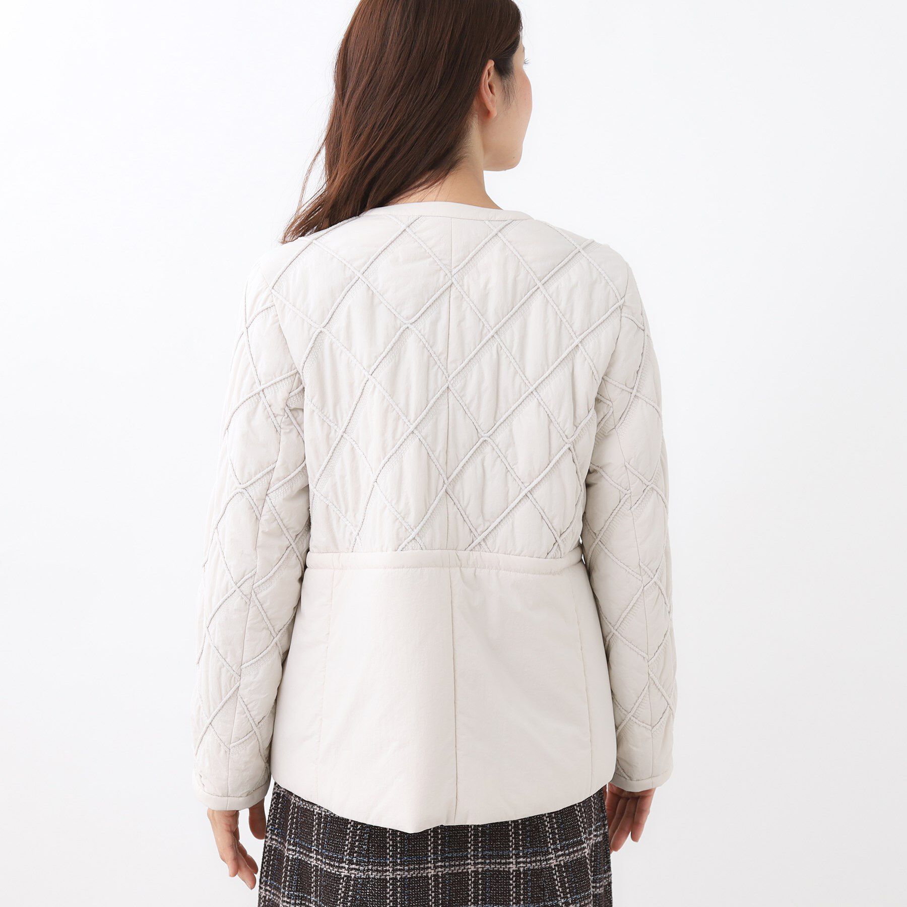 Reflect「【気軽な羽織に◎】中綿キルティングショートコート」|ダウン|