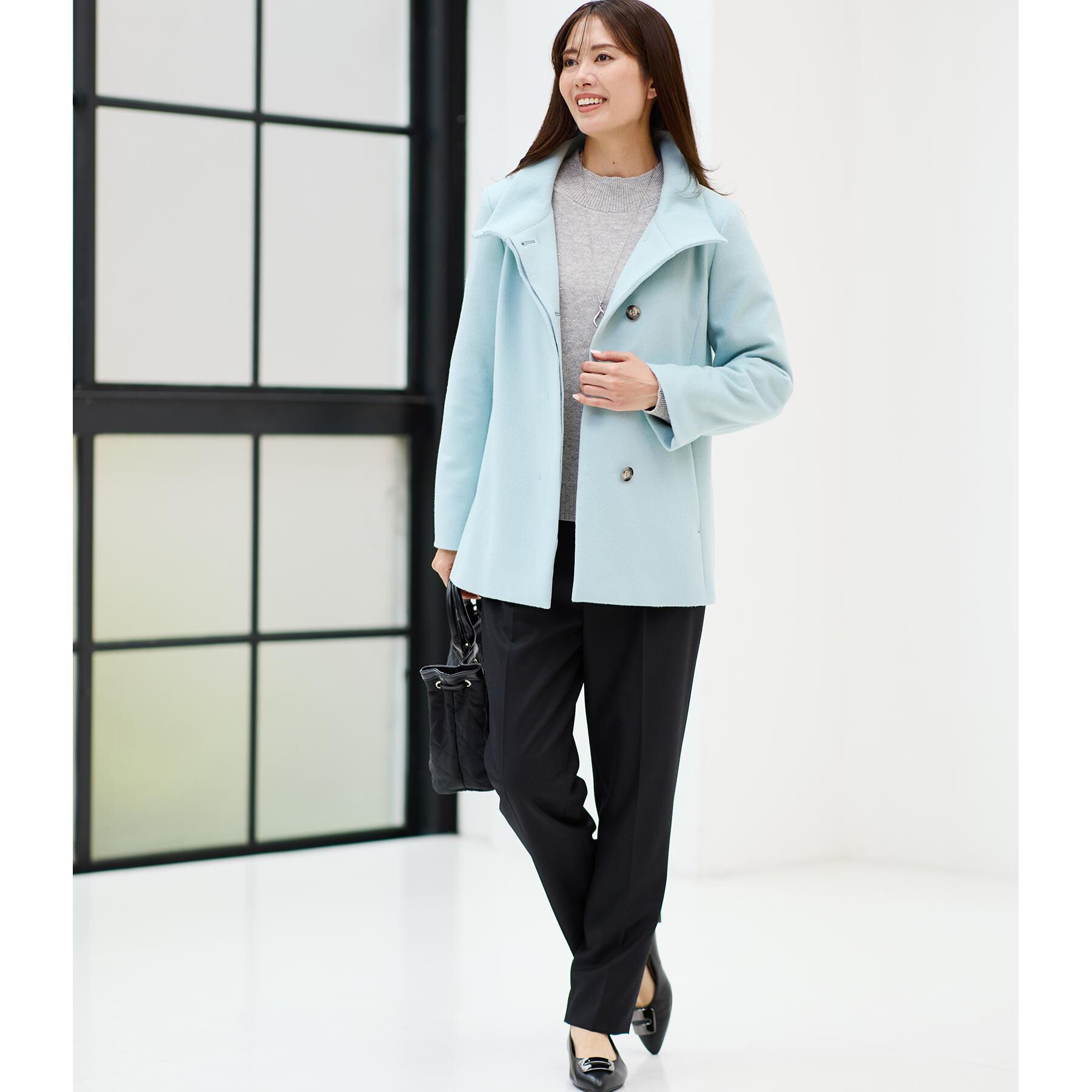 Reflect「【衿が顔に当たらない◎】スタンドネックミドルコート」|その他|