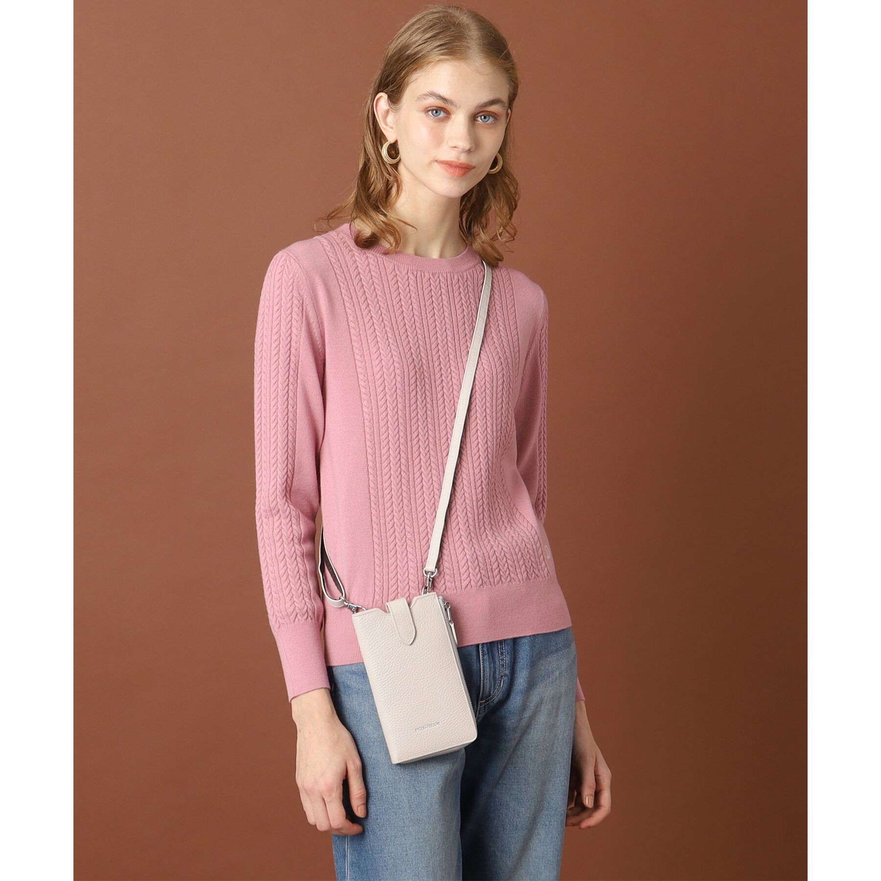 DRESSTERIOR「【Safari5月号掲載】イタリアレザースマホショルダーバッグ」|ショルダー・メッセンジャー|