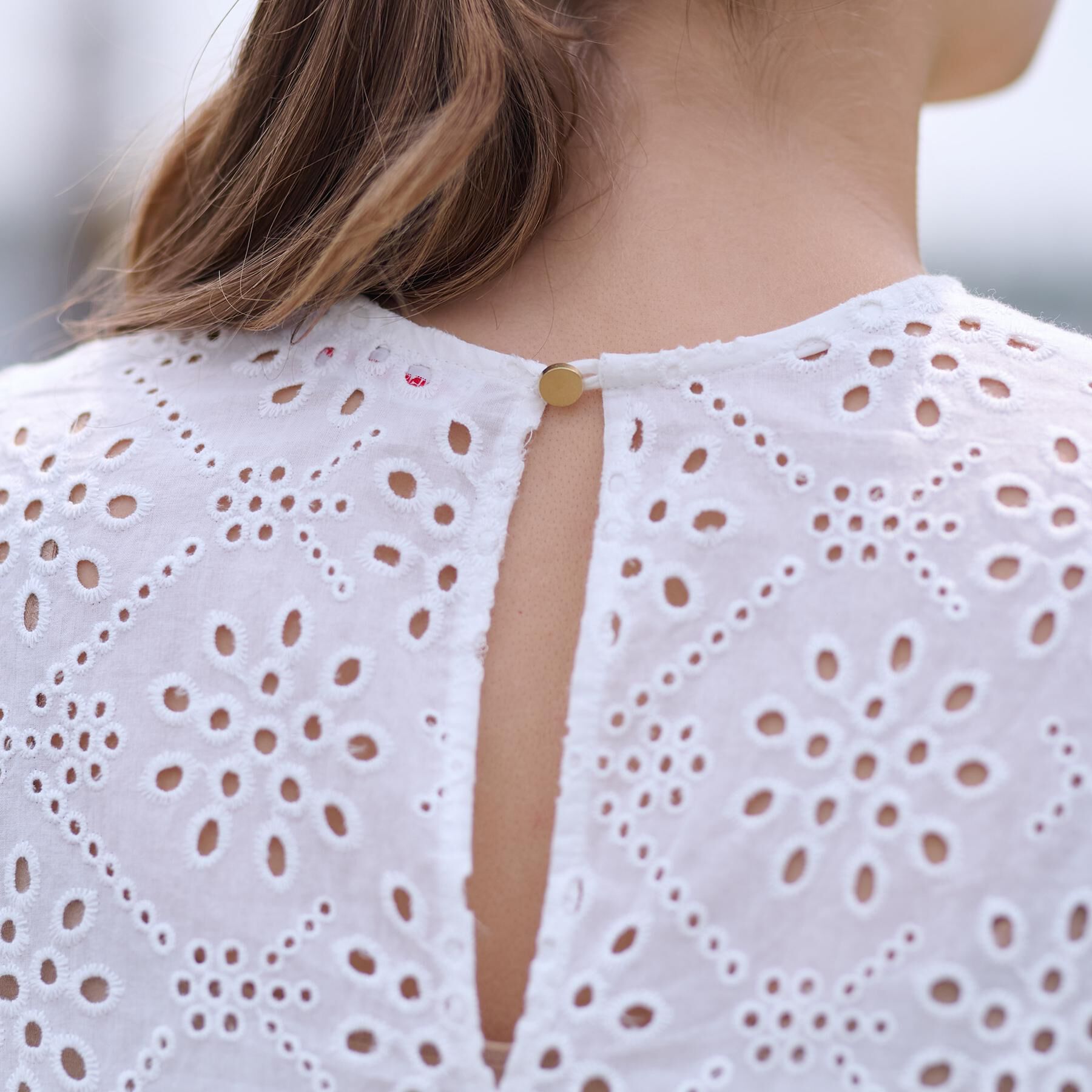 DRESSTERIOR「【コットン100％/洗える】カットワークレースブラウス」|シャツ・ブラウス|