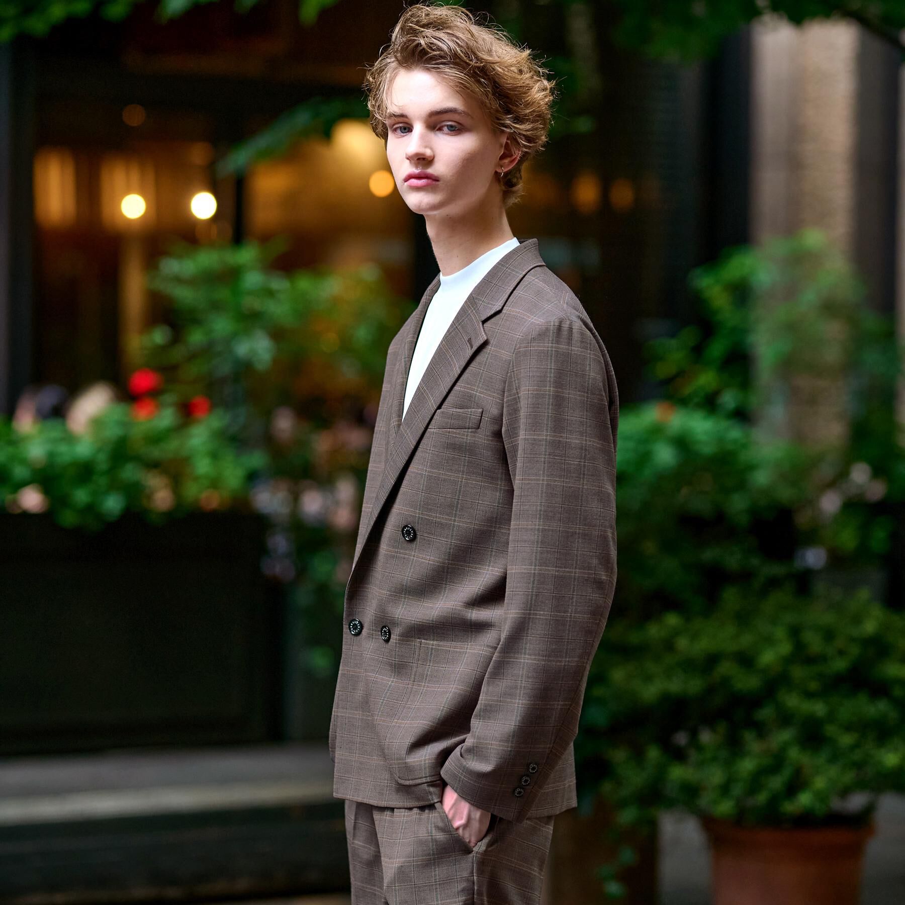 DRESSTERIOR「【セットアップ可】2WAYストレッチ コンフォータブルチェックジャケット」|テーラードジャケット|