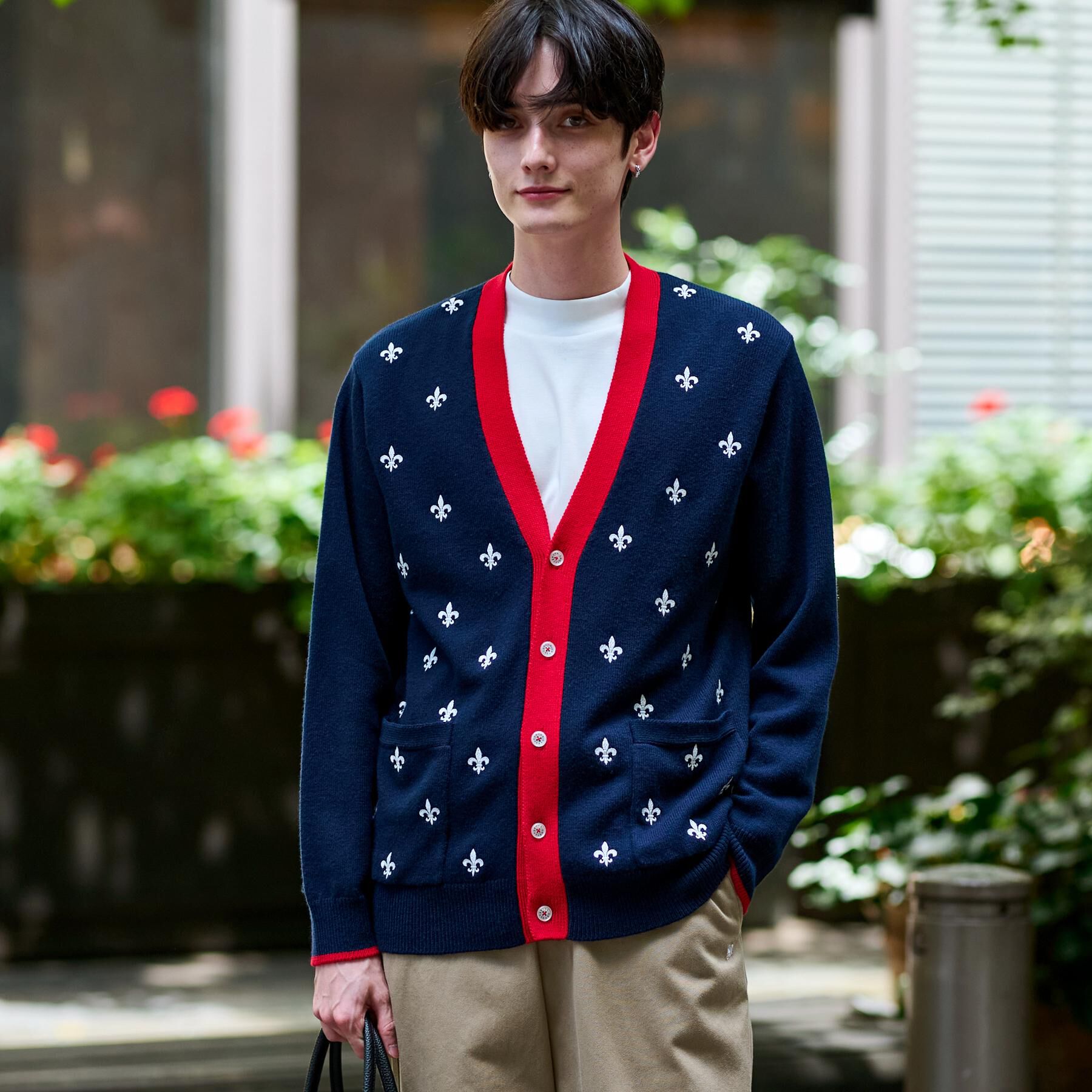 DRESSTERIOR「エンブロイダリー ニットカーディガン」|カーディガン|