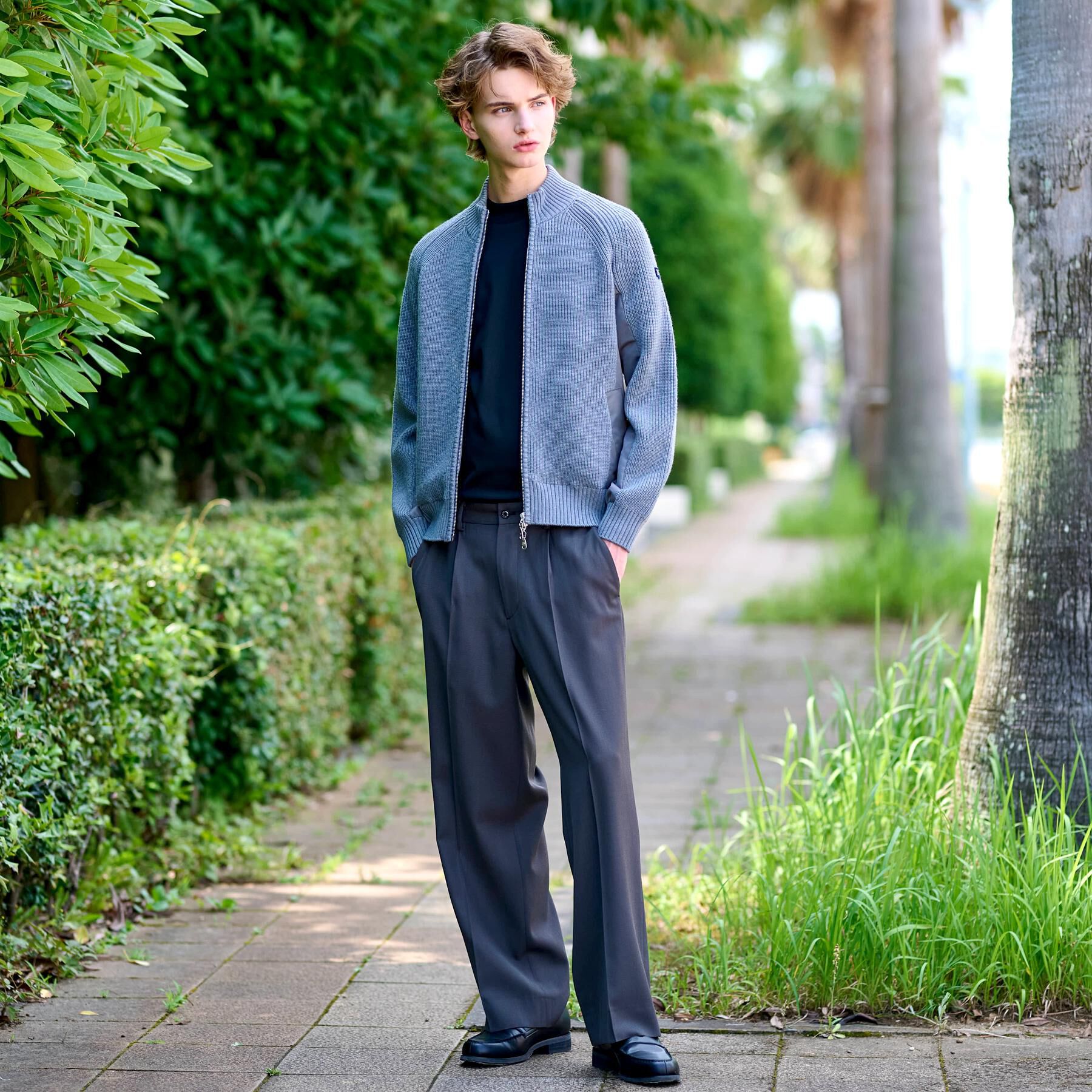 DRESSTERIOR「ミリタリーニットジャケット」|カーディガン|