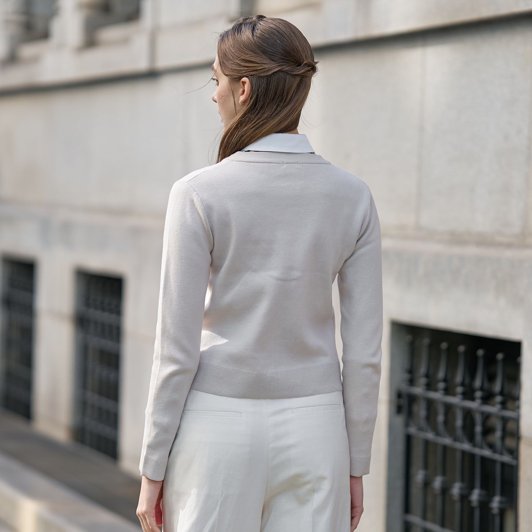 DRESSTERIOR「ウォッシャブルコットンカシミヤカーディガン」|カーディガン|