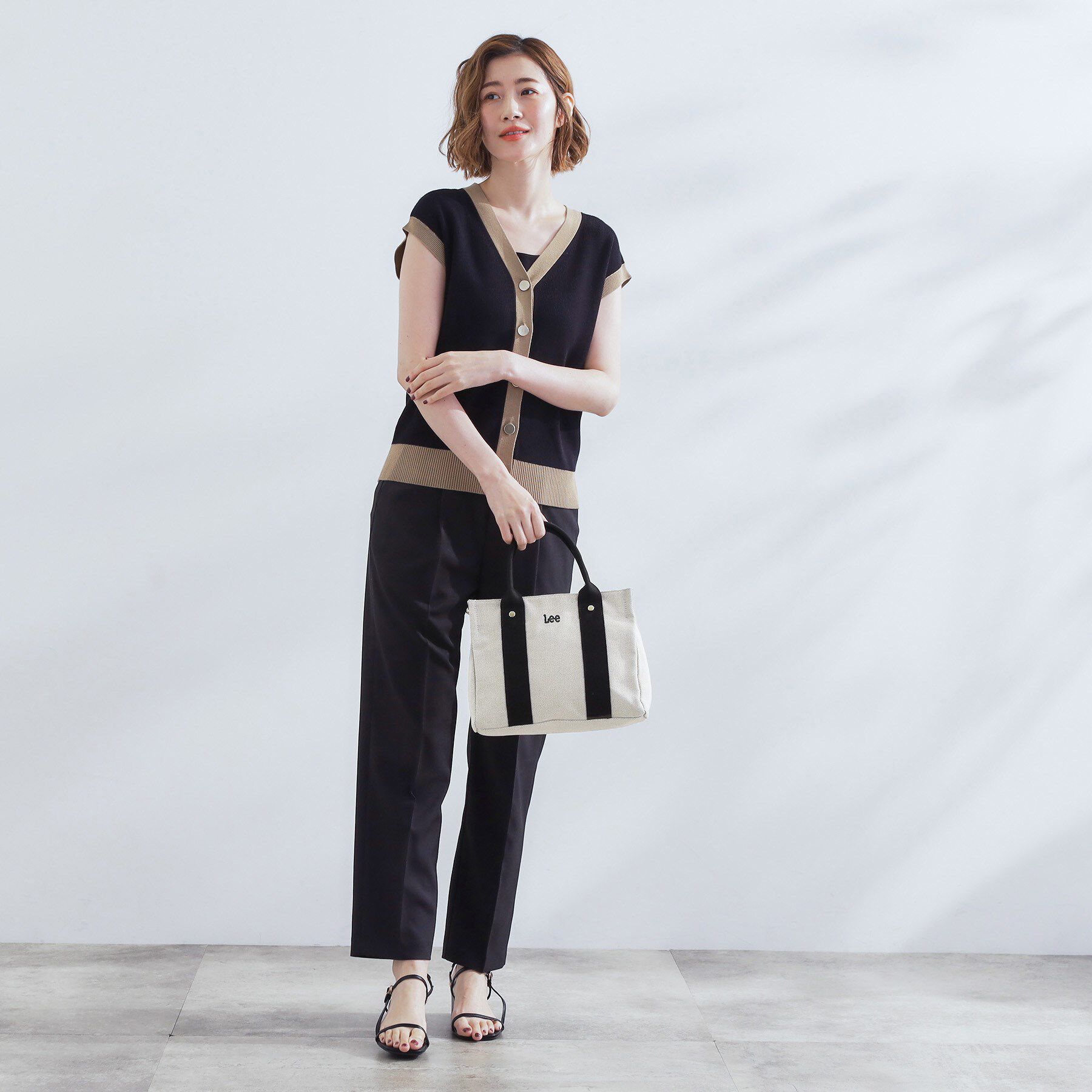 grove「【Lee別注】スクエアキャンバストート」|トートバッグ|