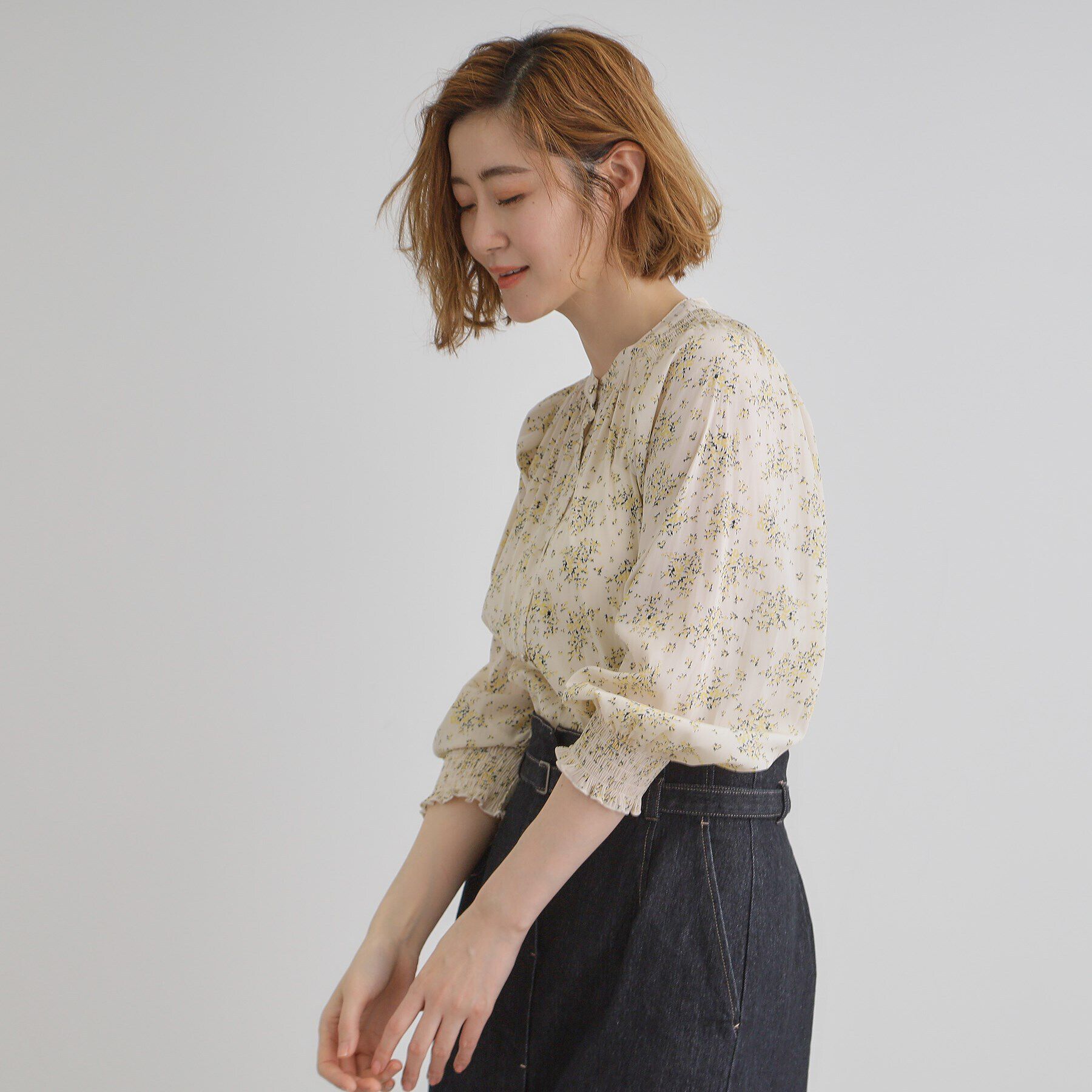 grove「【デイリーから特別な日まで】華やかさを纏うヴィンテージサテンブラウス」|シャツ・ブラウス|